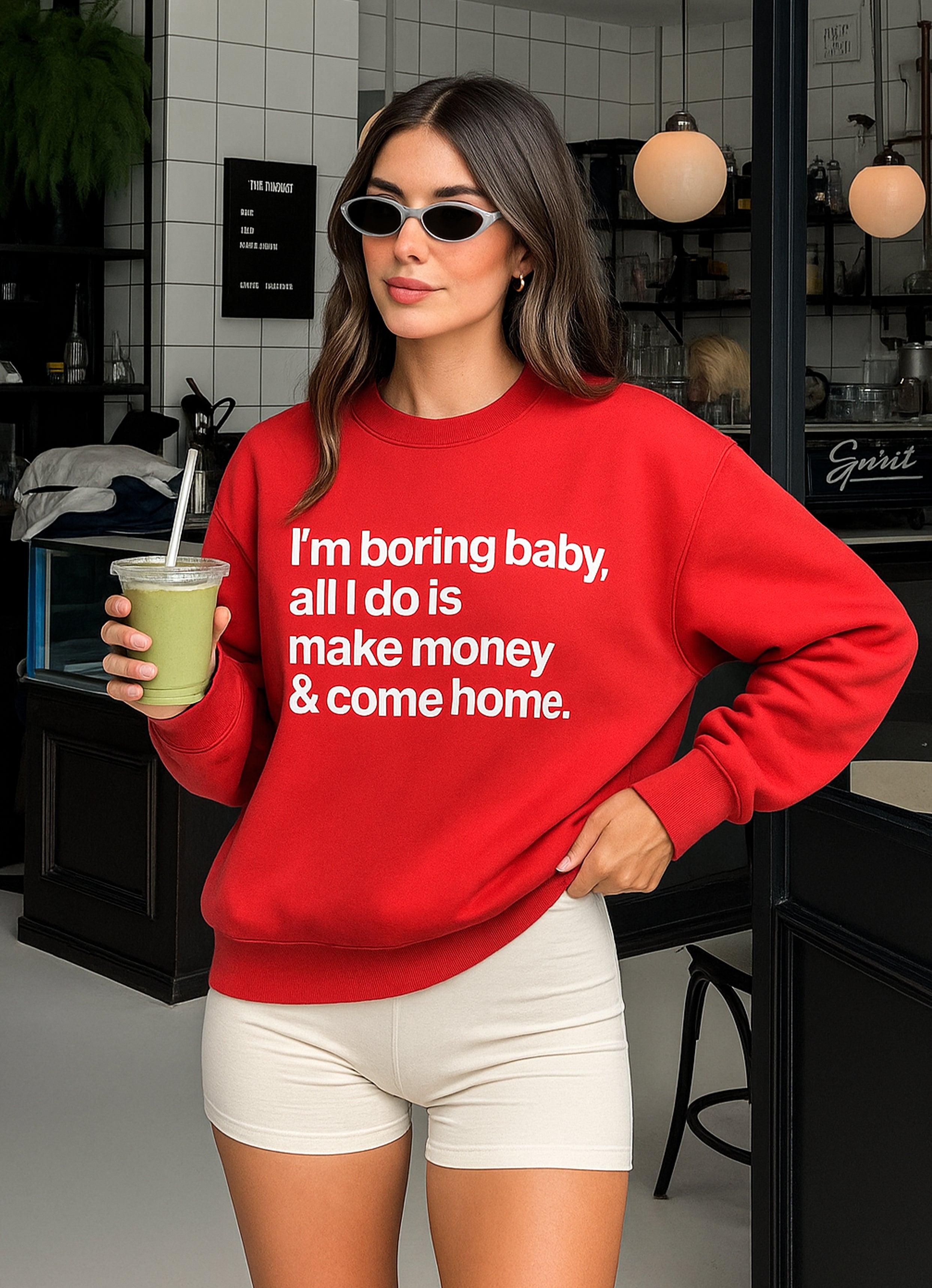 I'm Bored Baby Red Sweatshirt
