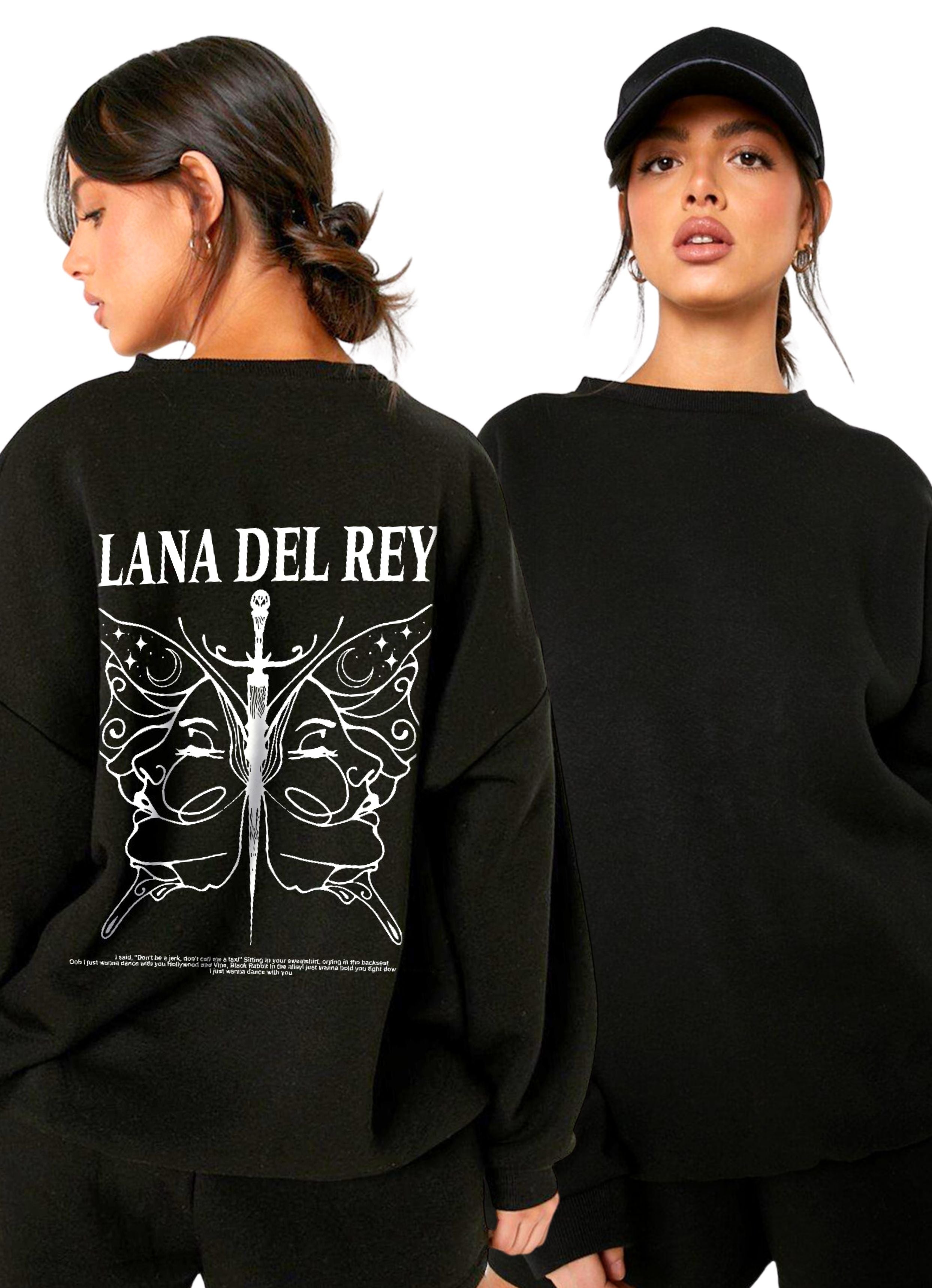 Lana Del Rey Butterfly Back Unisex Sweatshirt