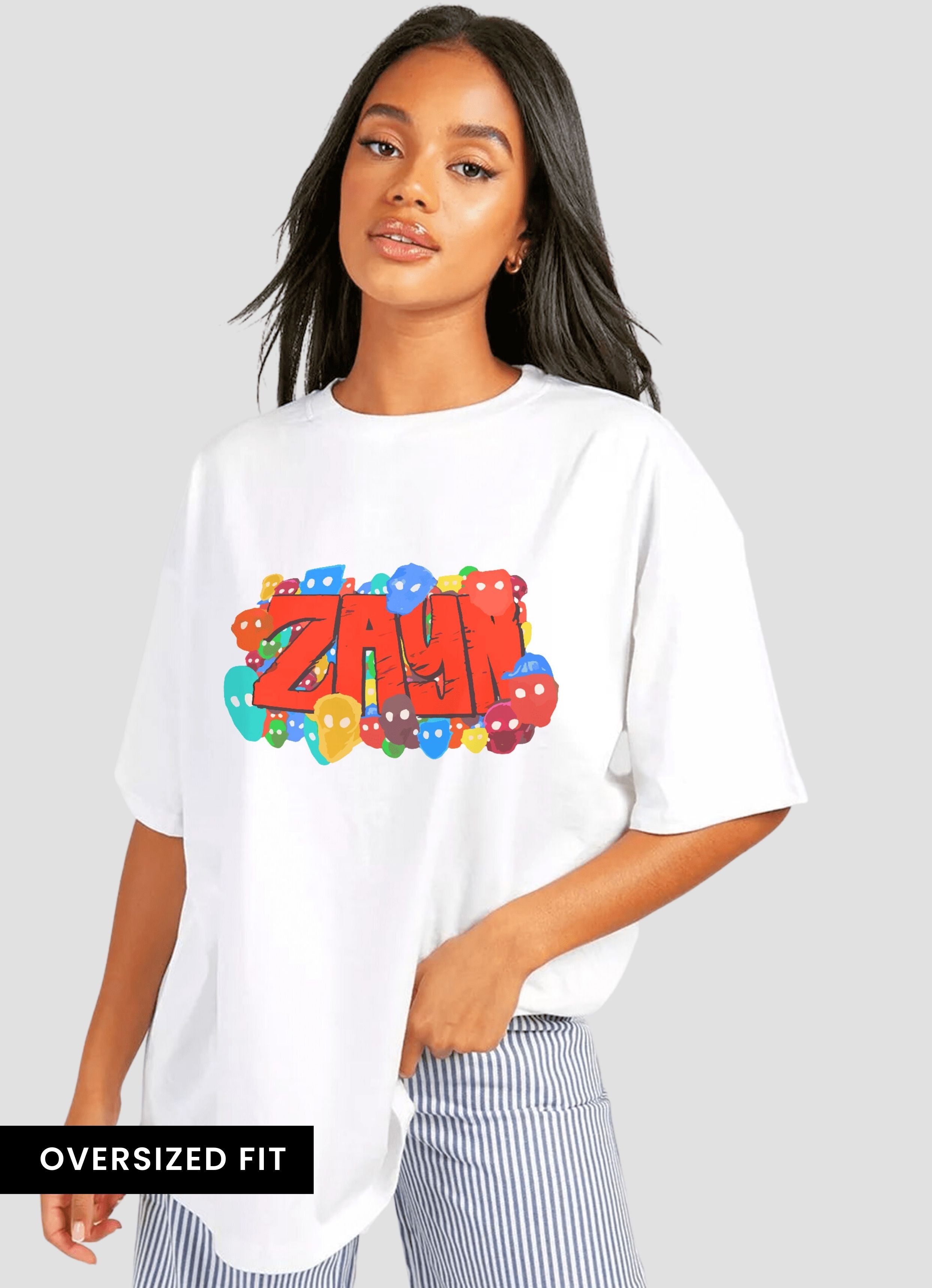 Zayn Nobody Is Listening Logo Oversized Tshirt