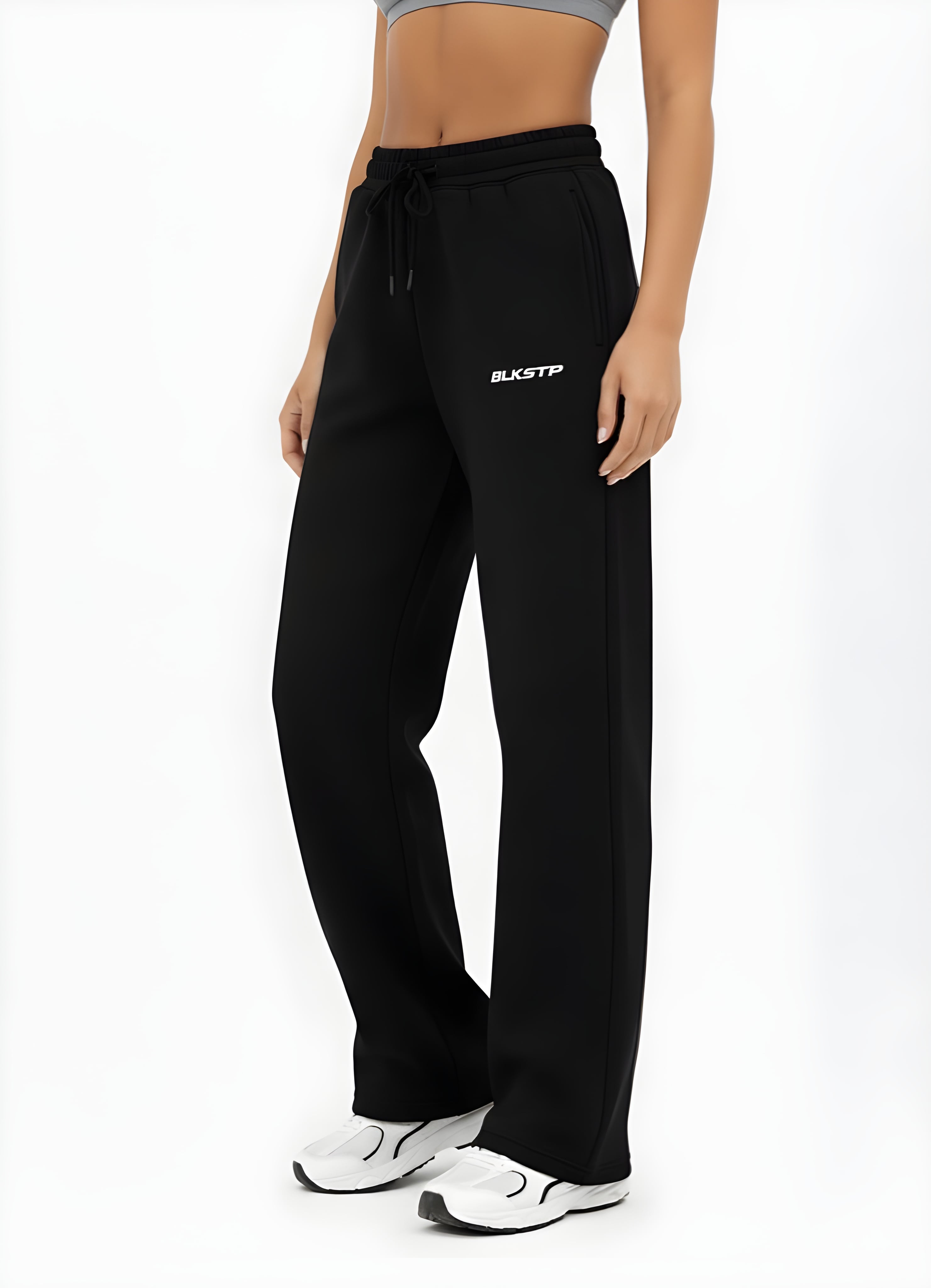 Black Wide Leg Sweatpant | Unisex