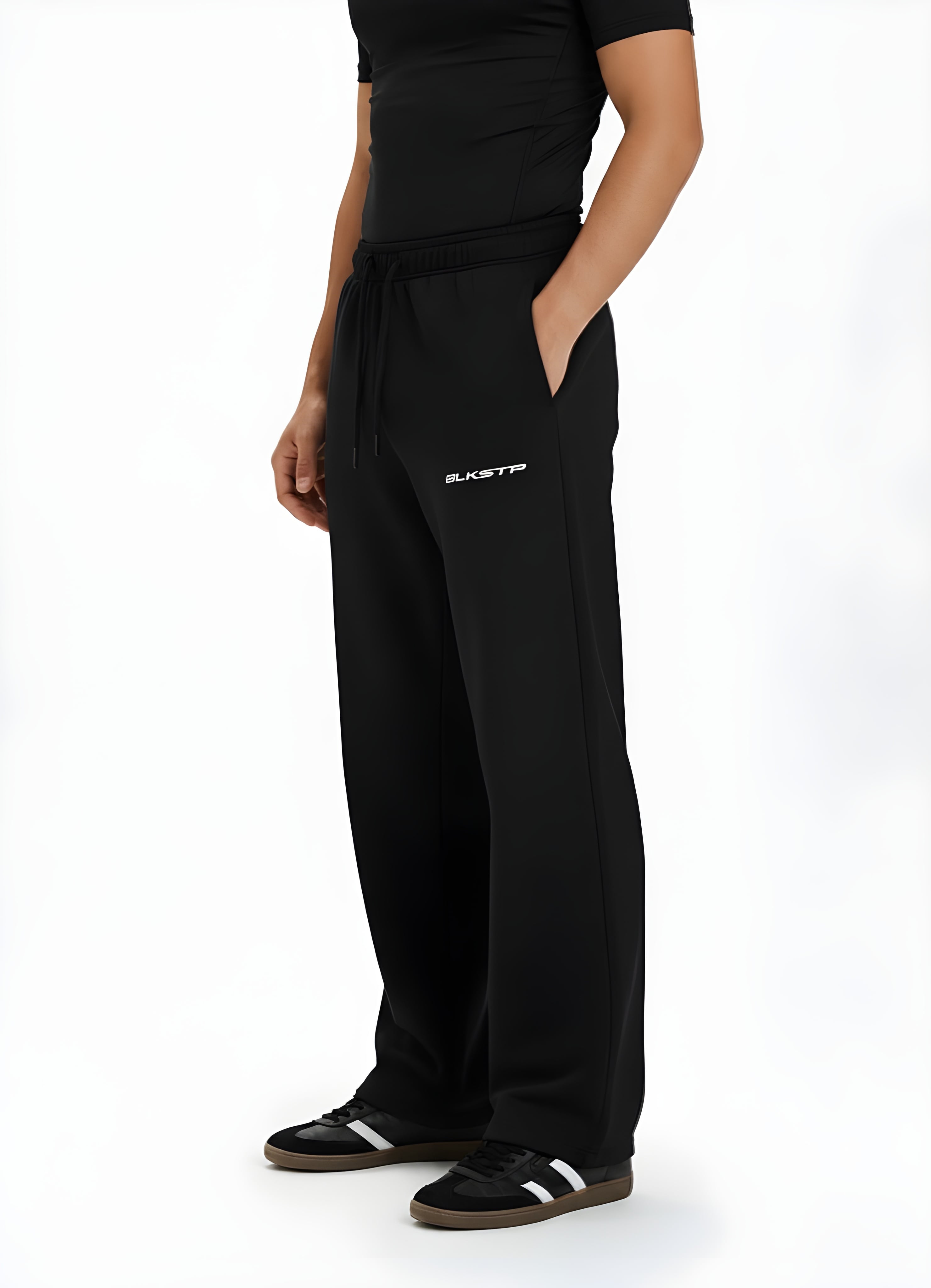 Black Wide Leg Sweatpant | Unisex