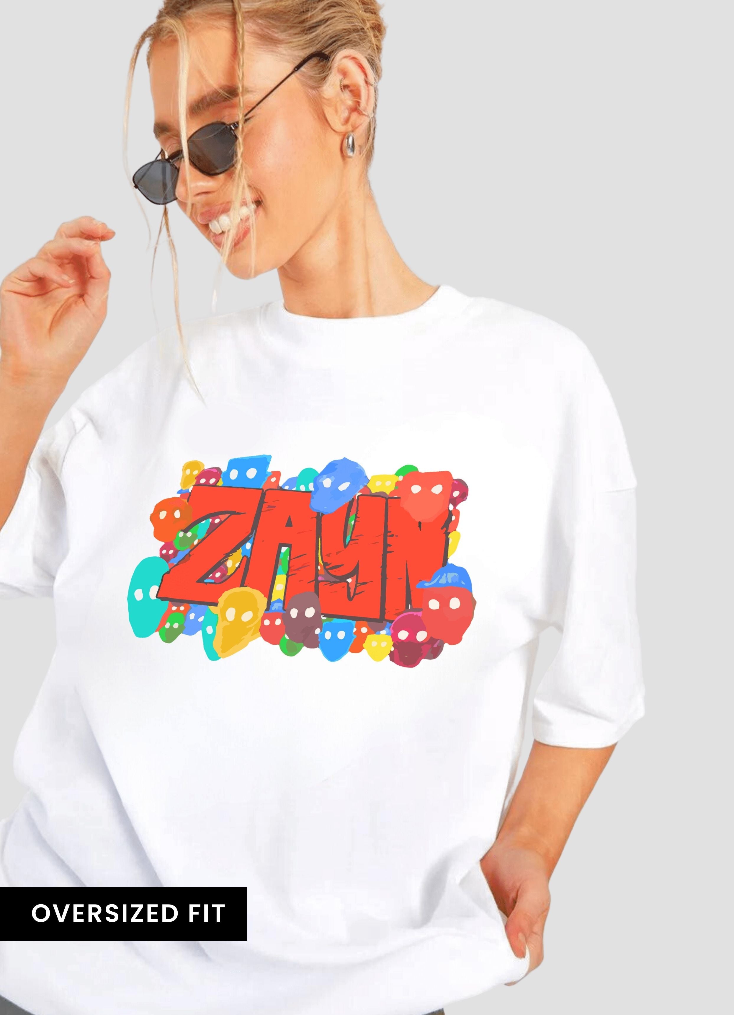 Zayn Nobody Is Listening Logo Oversized Tshirt