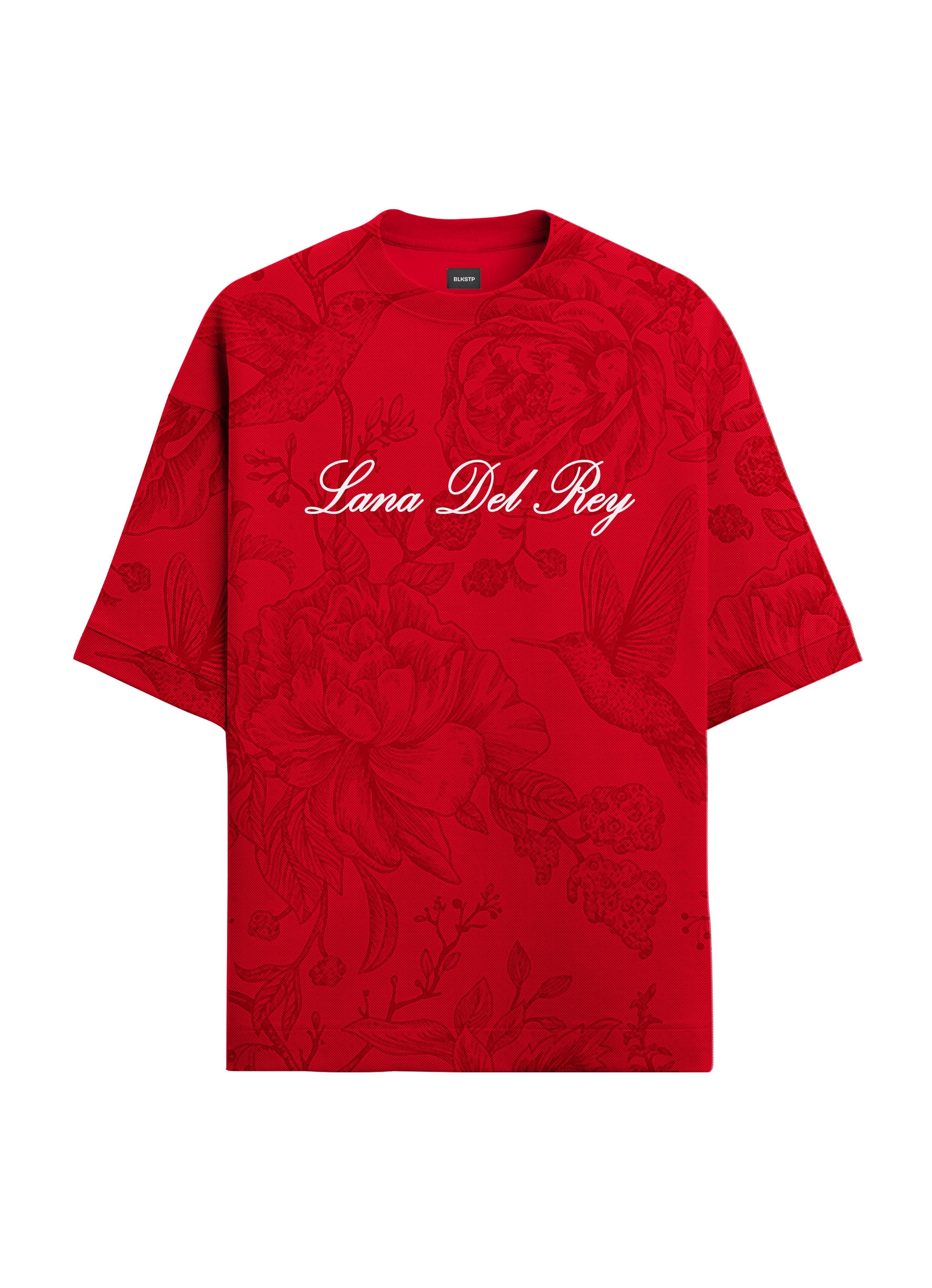 Lana Del Rey Floral Oversized T-shirt