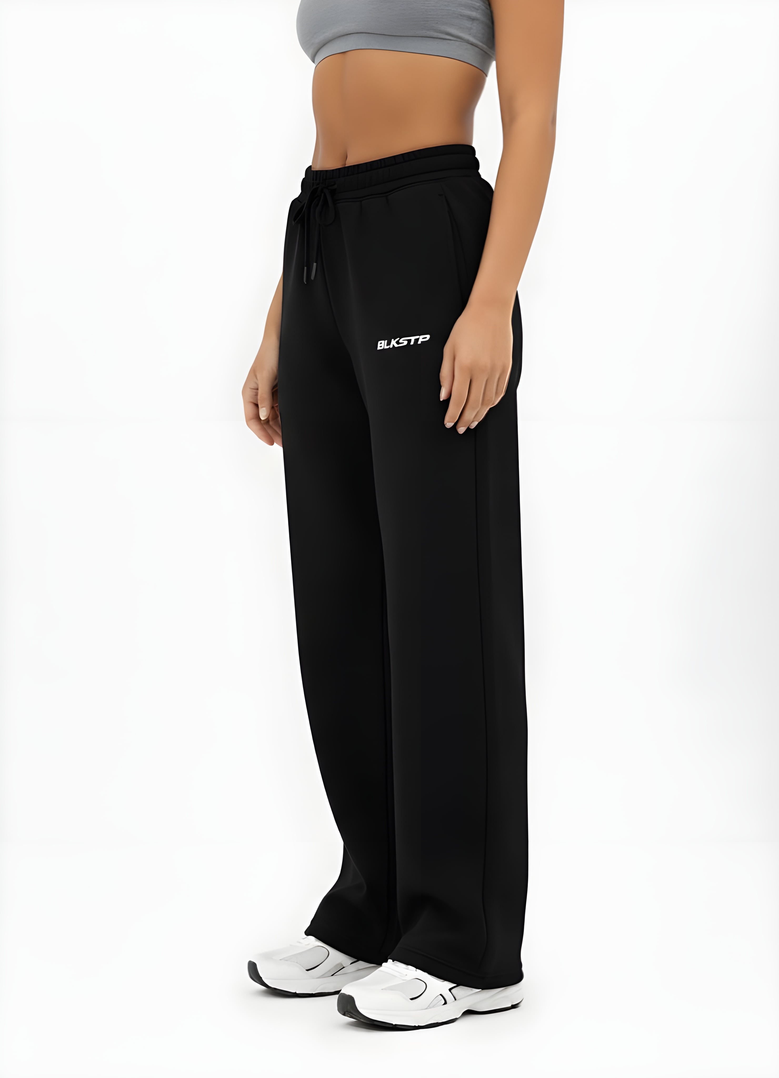Black Wide Leg Sweatpant | Unisex