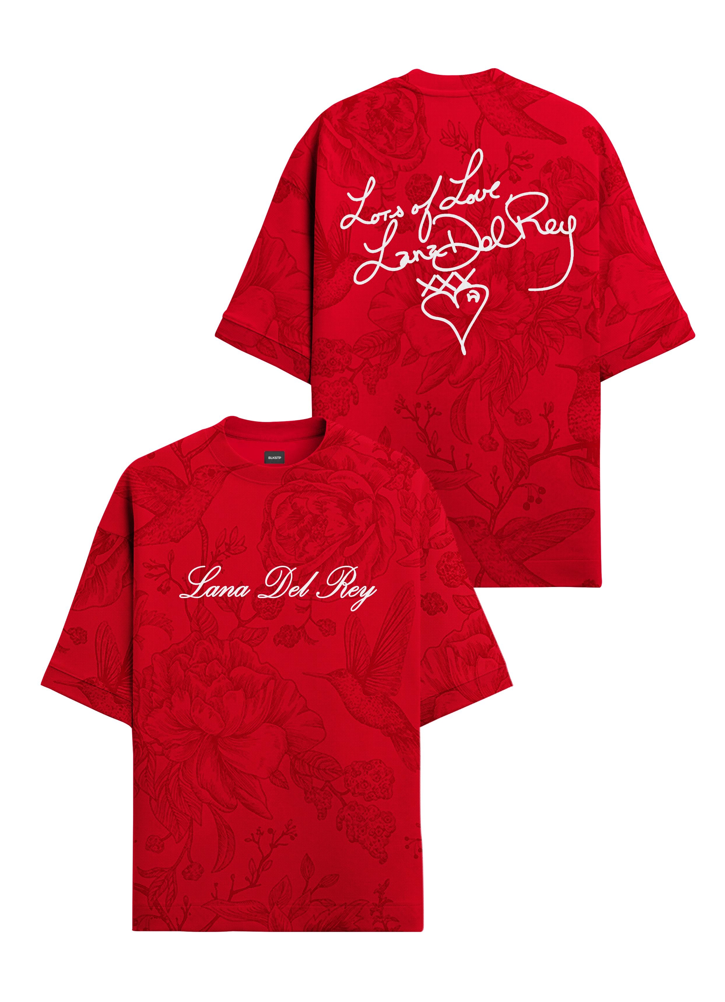 Lana Del Rey Floral Oversized T-shirt