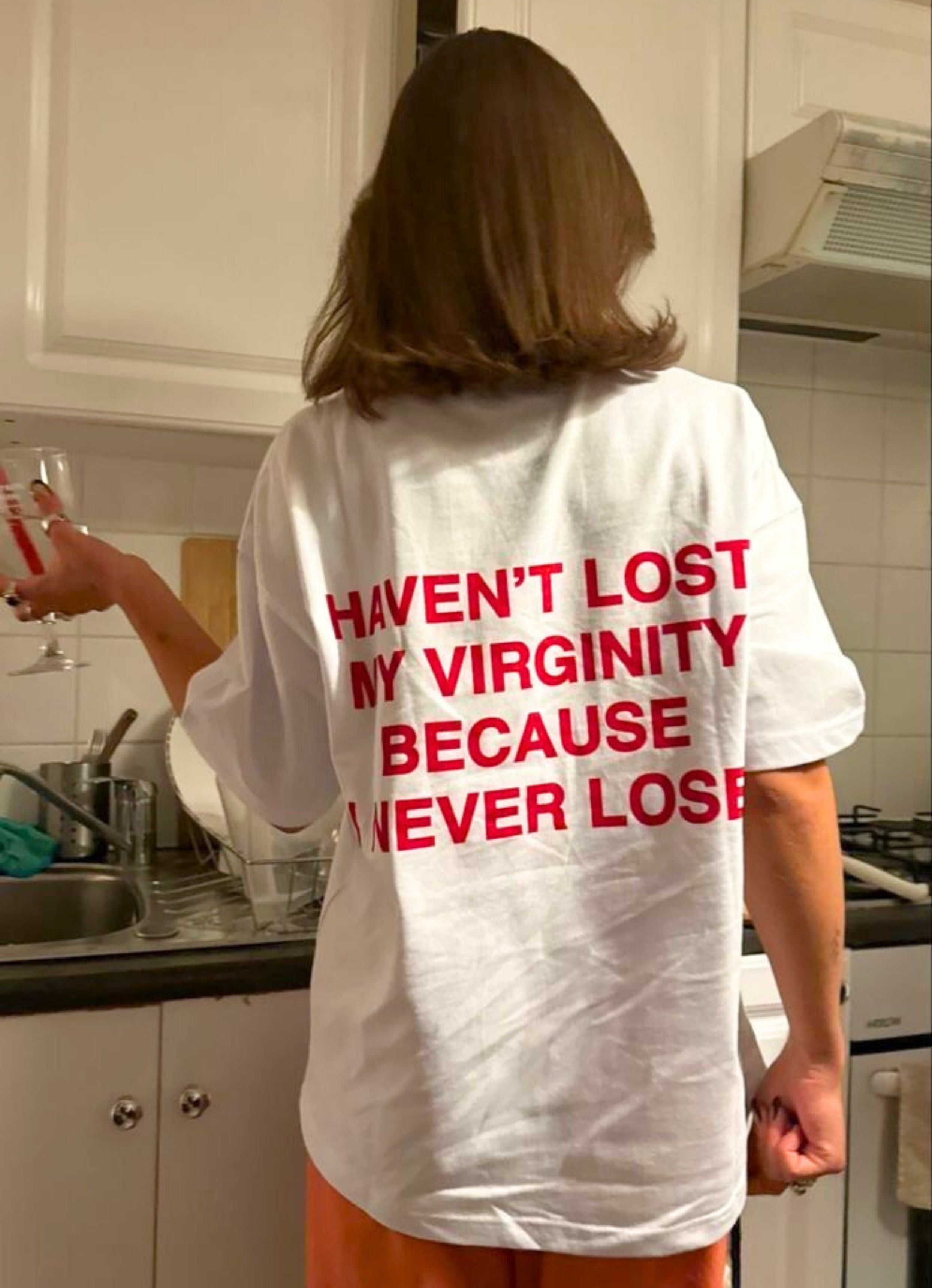 Haven't Lost My Virginity Oversized Tshirt