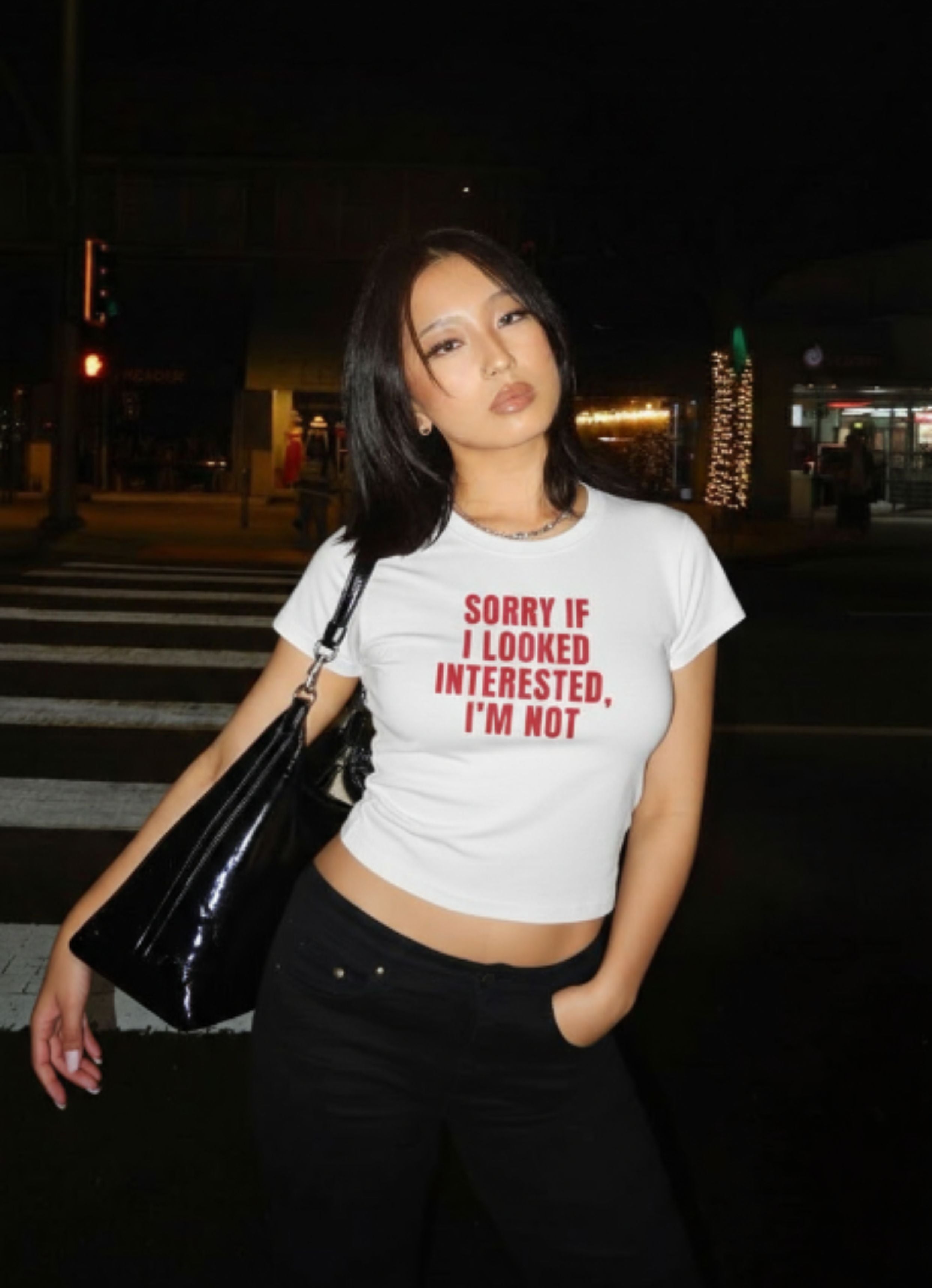 Sorry If I Looked Baby Tee