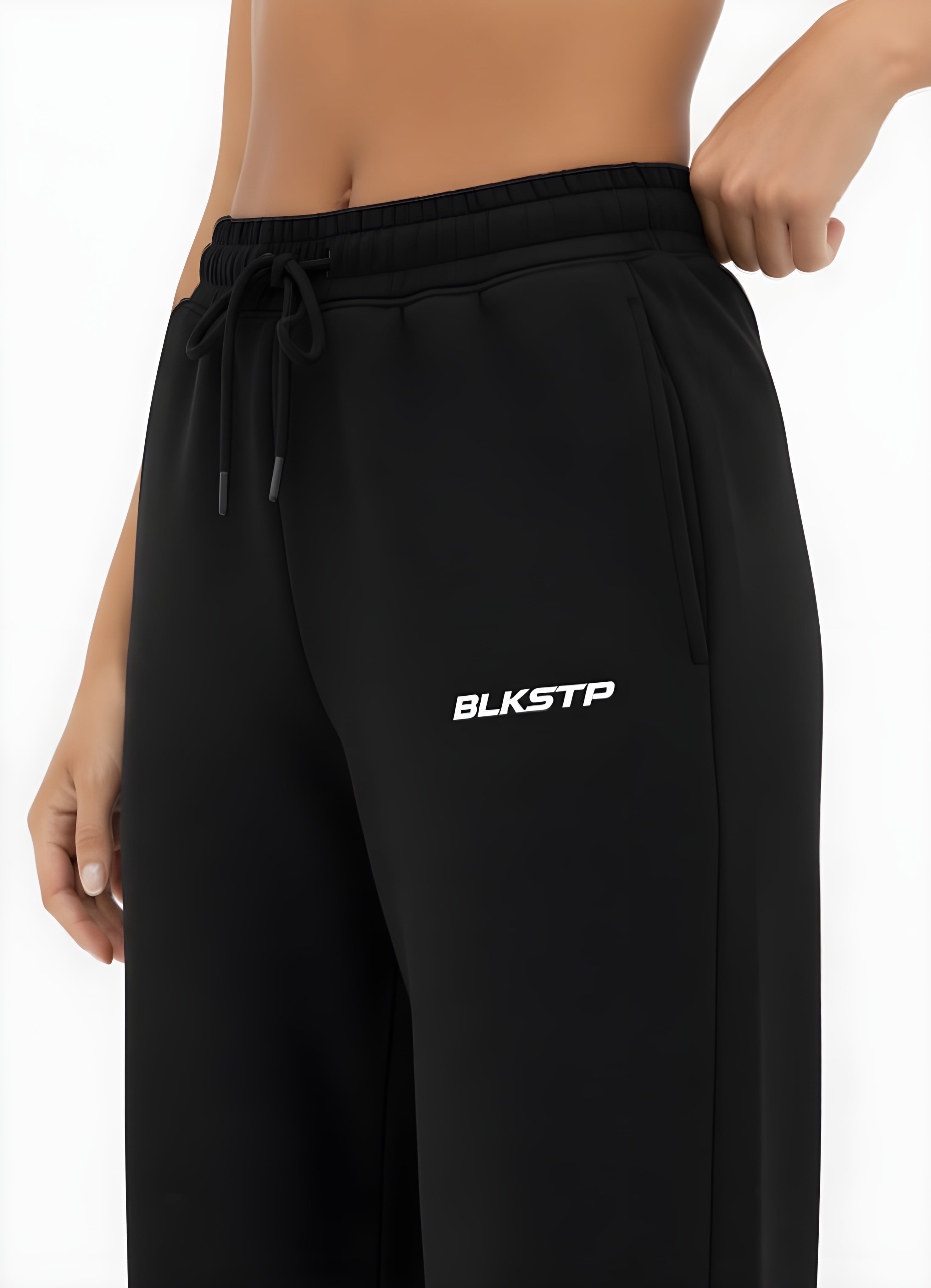 Black Wide Leg Sweatpant | Unisex