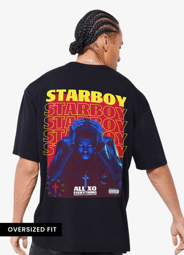 Weeknd Starboy Back Oversized Tshirt