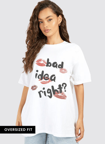 Olivia Rodrigo Bad Ideas Oversized Tshirt