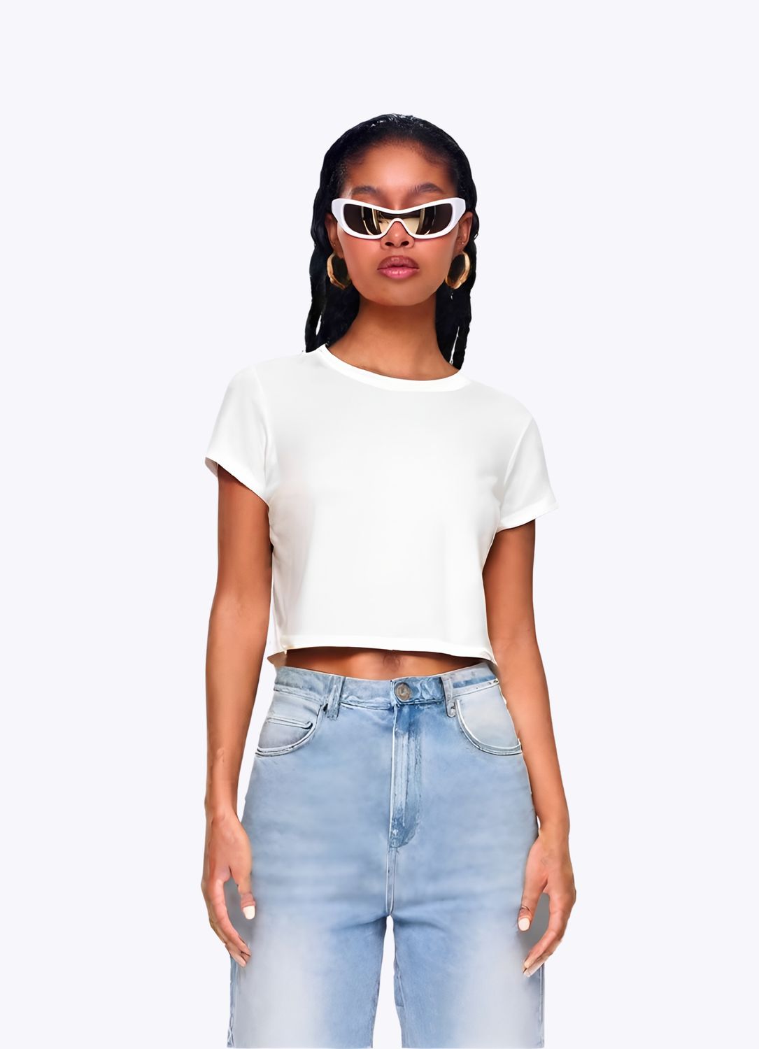 Basic Crop Top - White