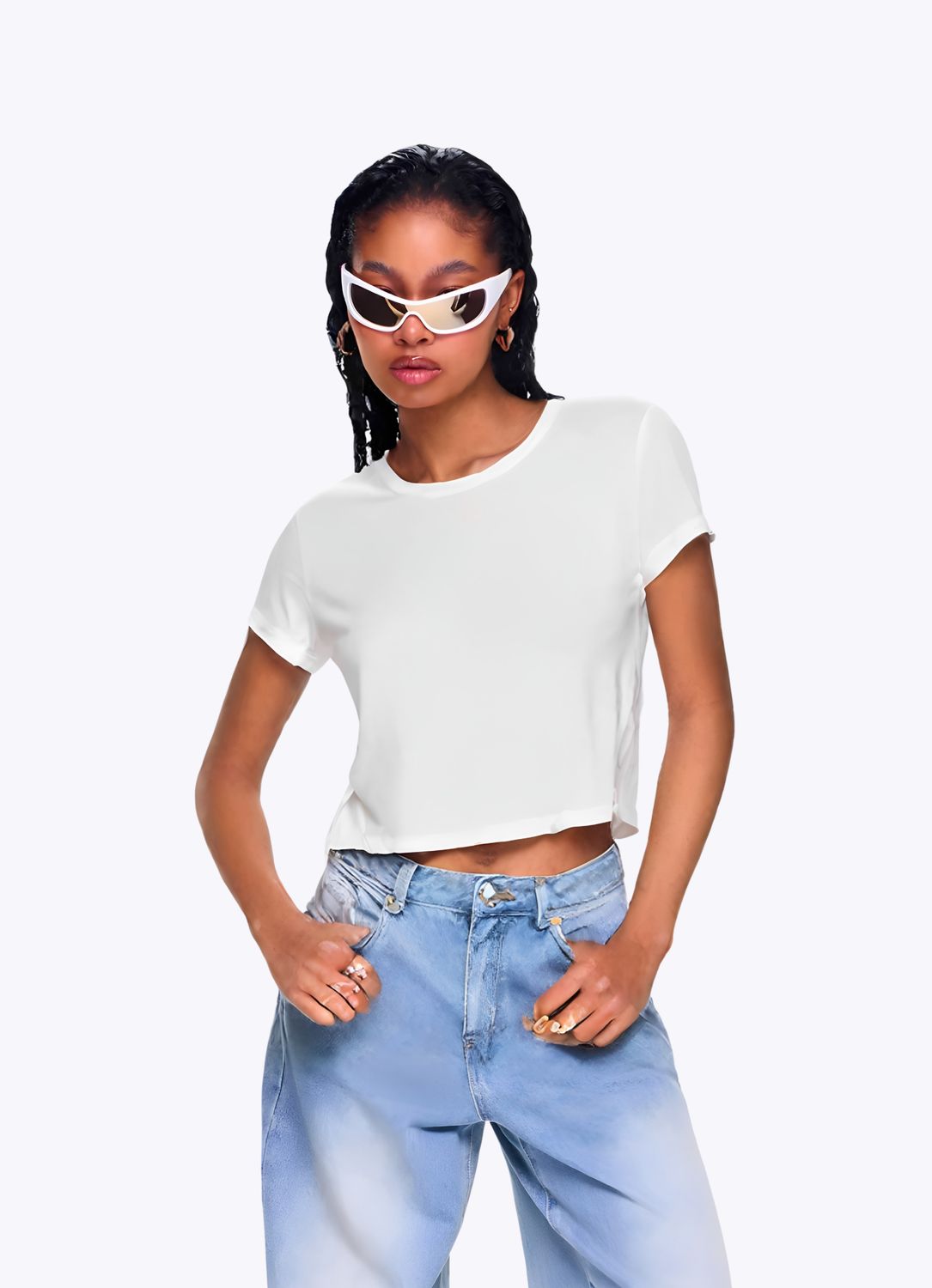 Basic Crop Top - White