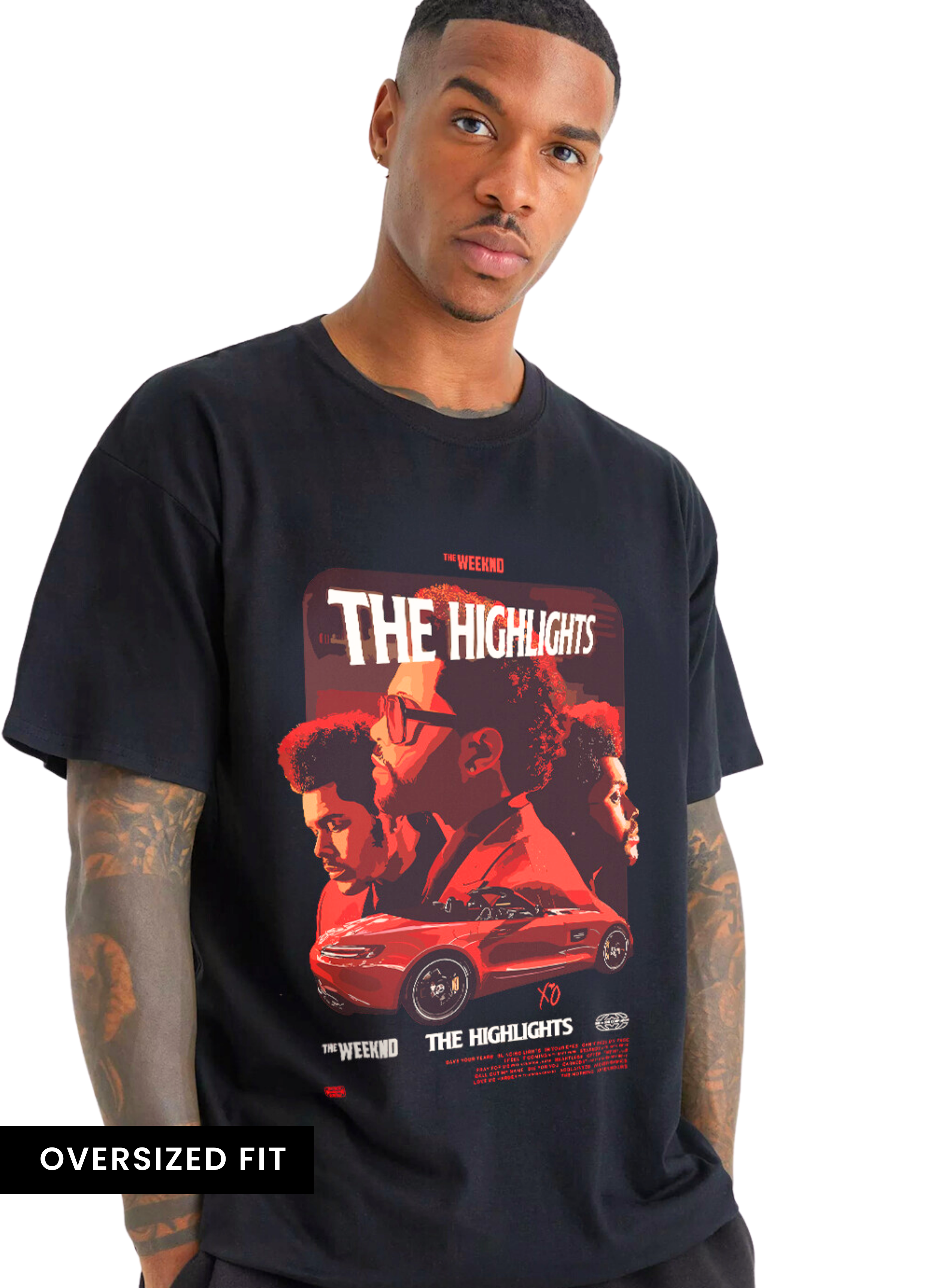 The Weeknd The Highlights Oversized Front Unisex Tshirt