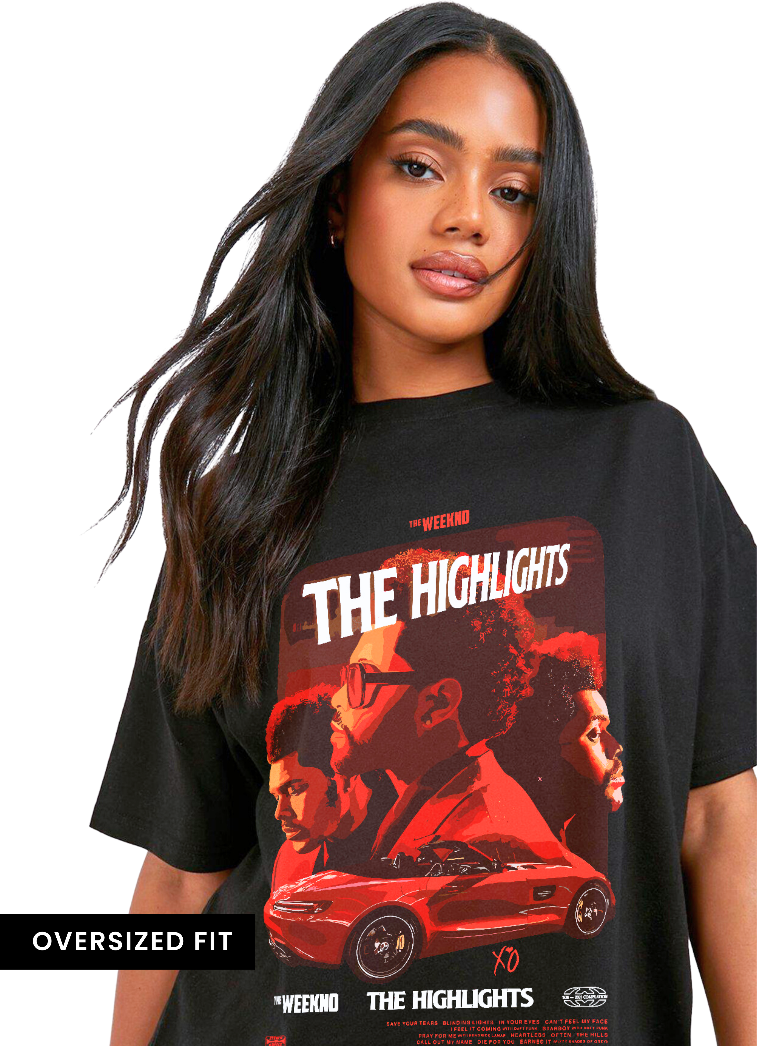 The Weeknd The Highlights Oversized Front Unisex Tshirt