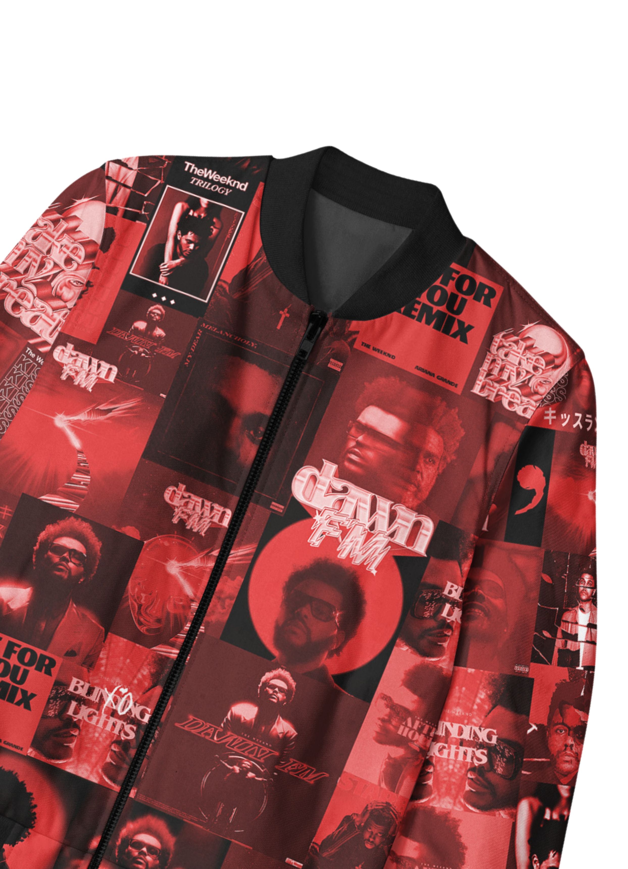 The Weeknd Red Bomber Jacket