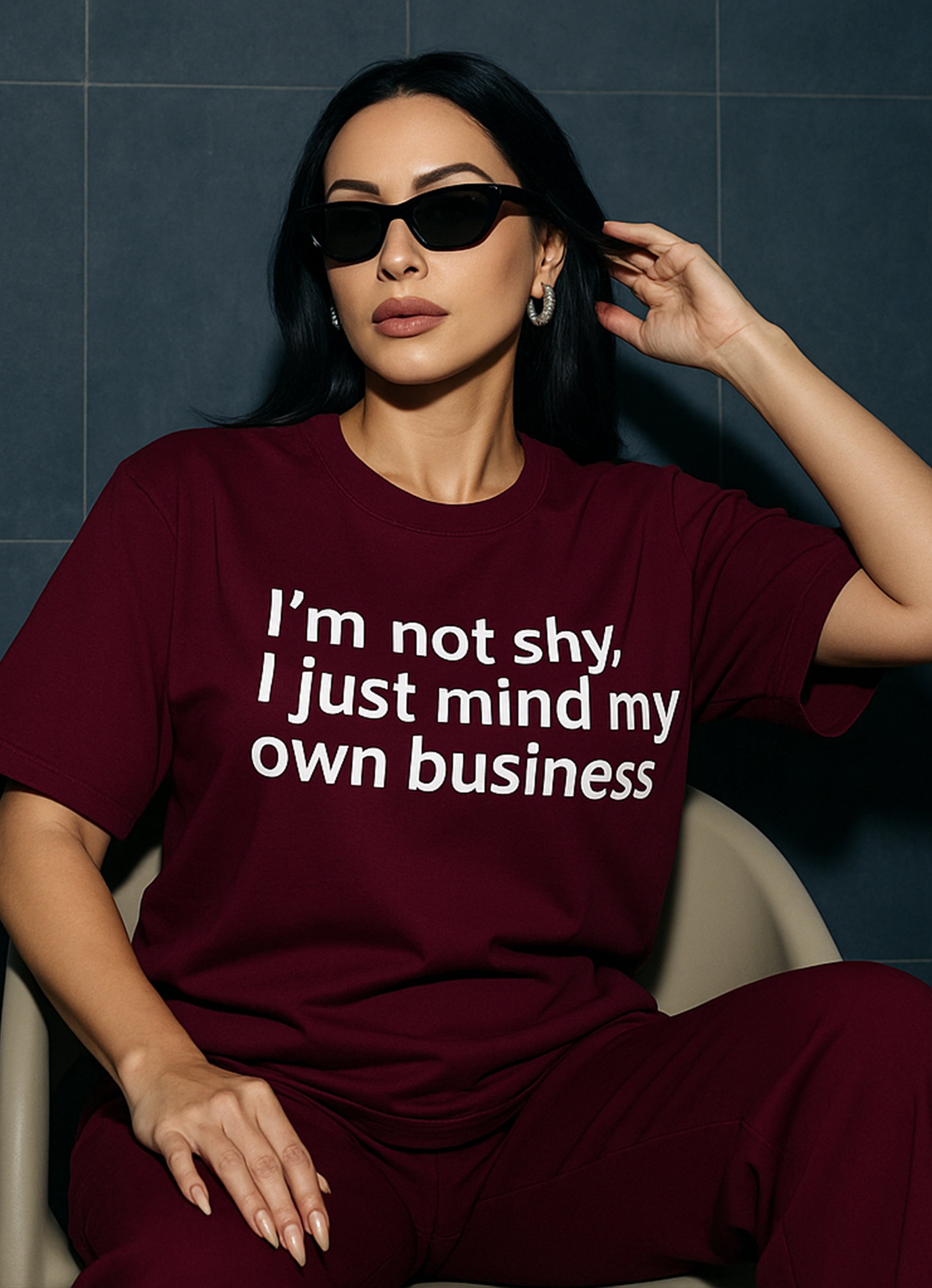 I'm not Shy Oversized Tshirt