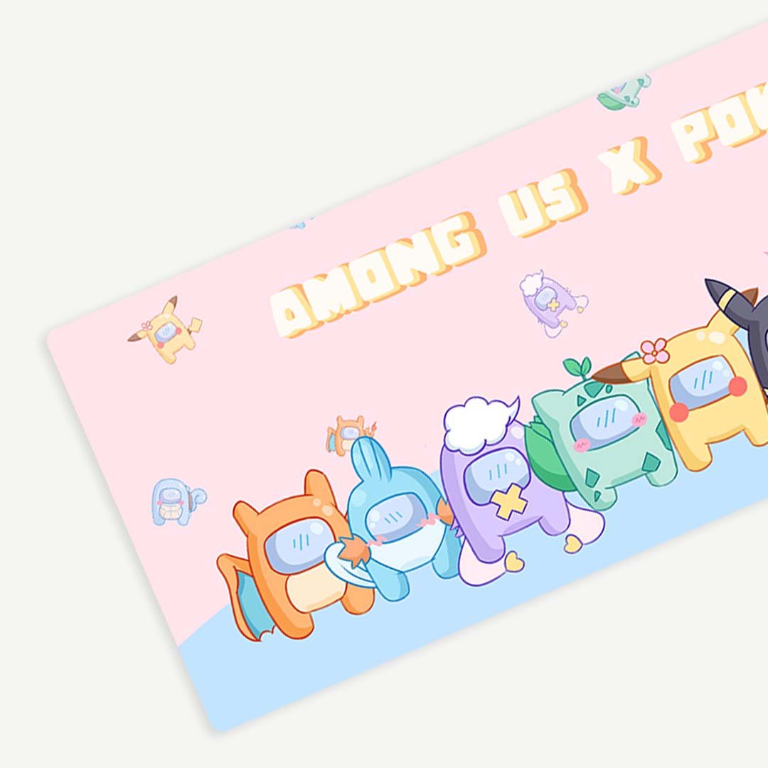 Among Us X Pokemon Deskmat