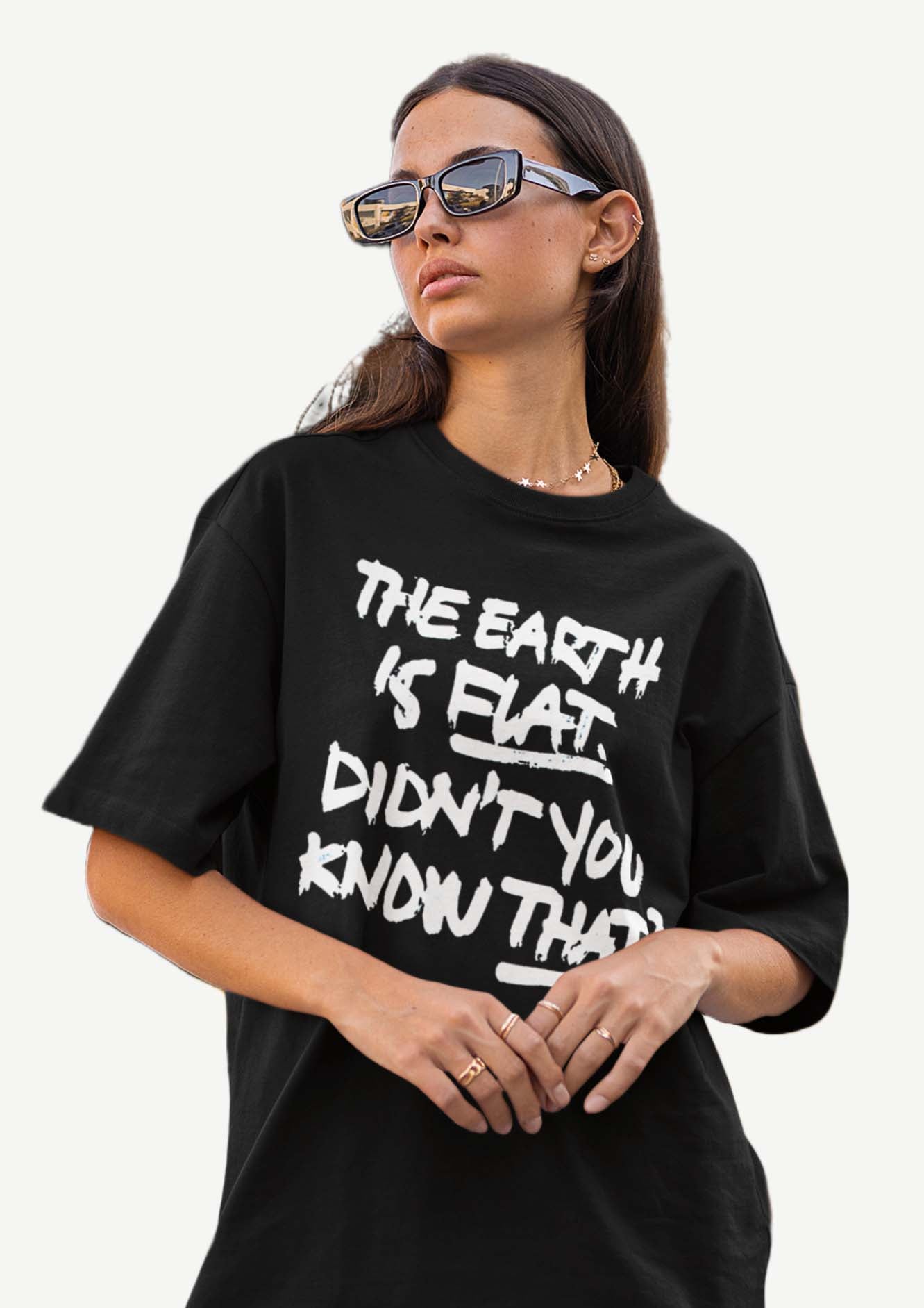 Suga The Earth Is Flat Unisex Oversized Tshirt