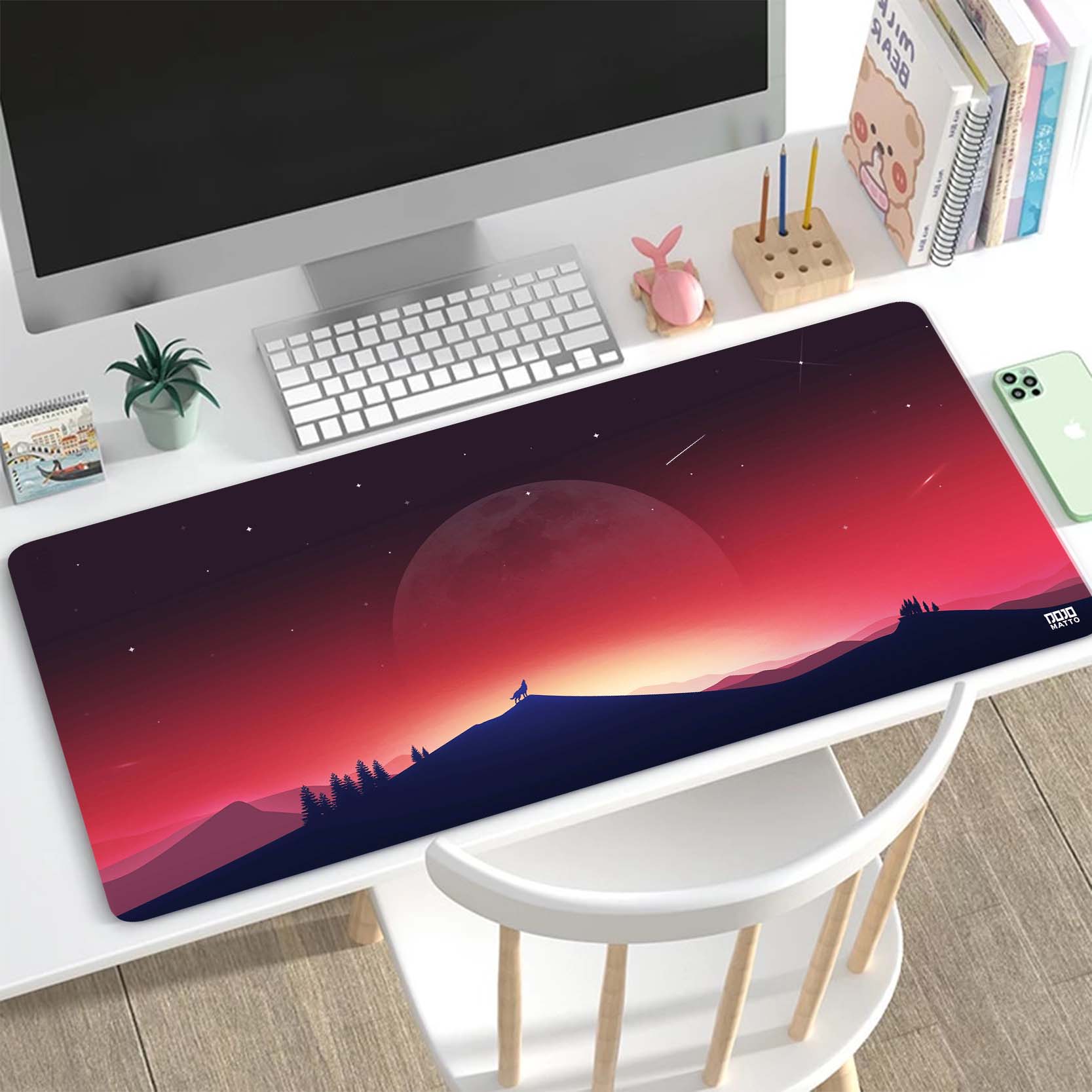 Minimalist Sunset Deskmat