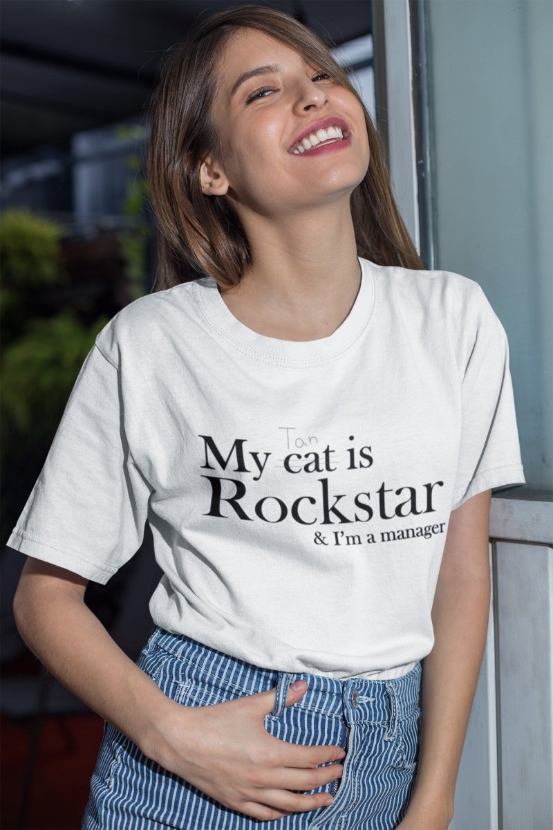 BTS Taehyung My Cat Is Rockstar Unisex T-shirt