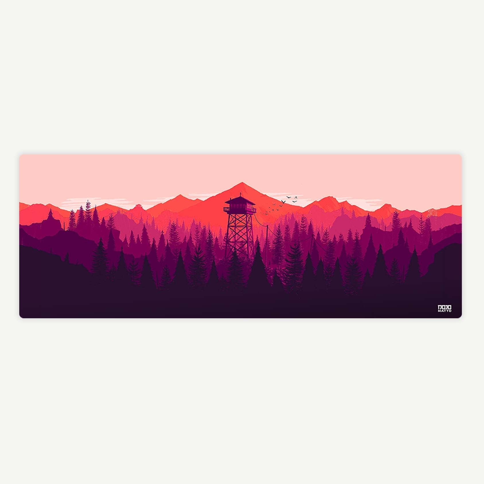 Minimalist Forest Deskmat