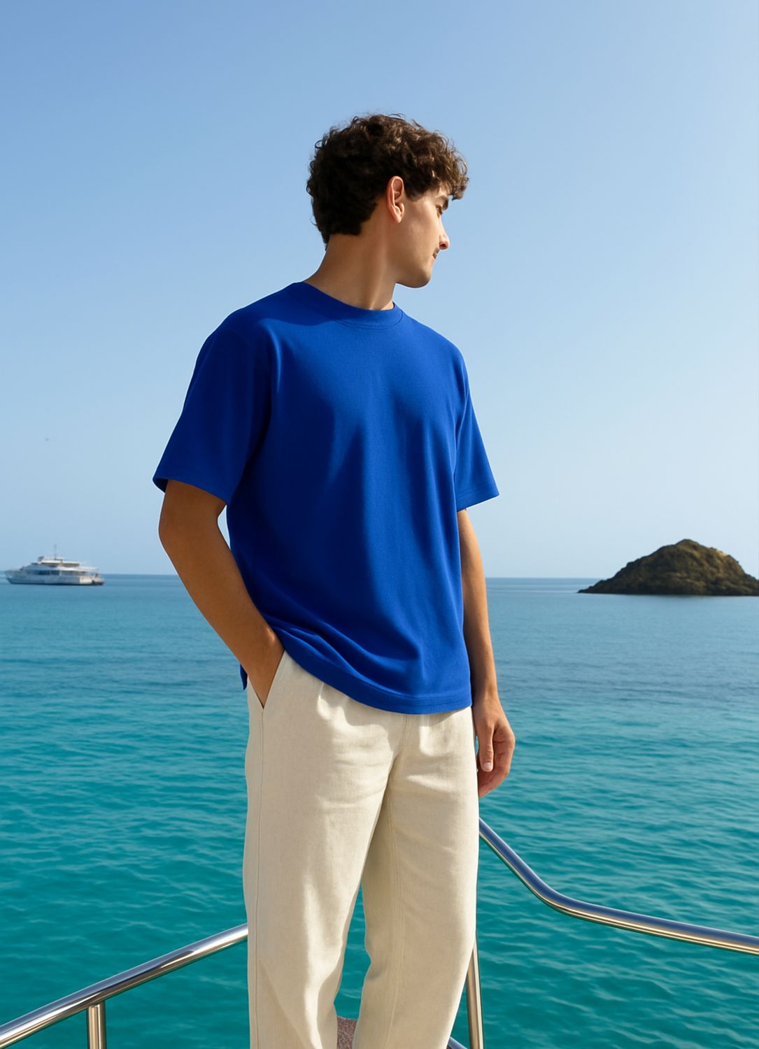 Need Money For Porsche Blue Oversized T-shirt