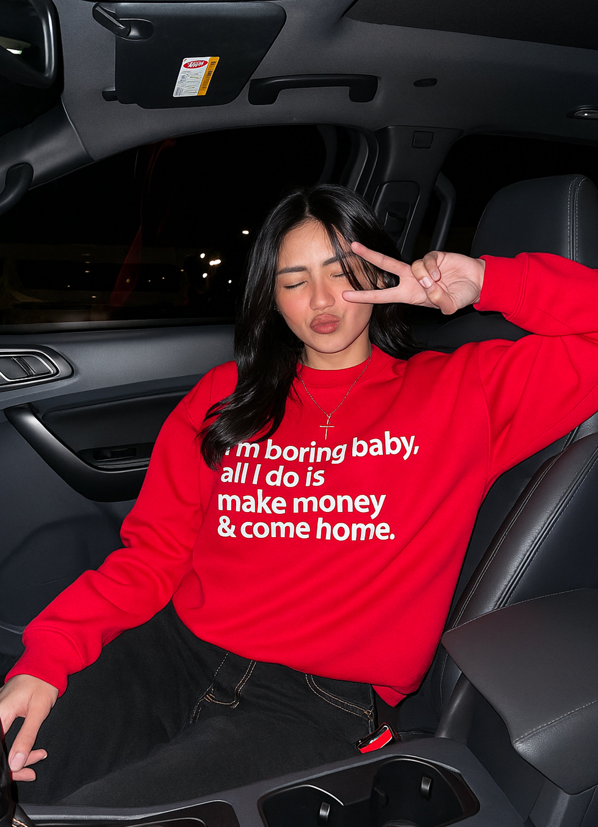 I'm Bored Baby Red Sweatshirt