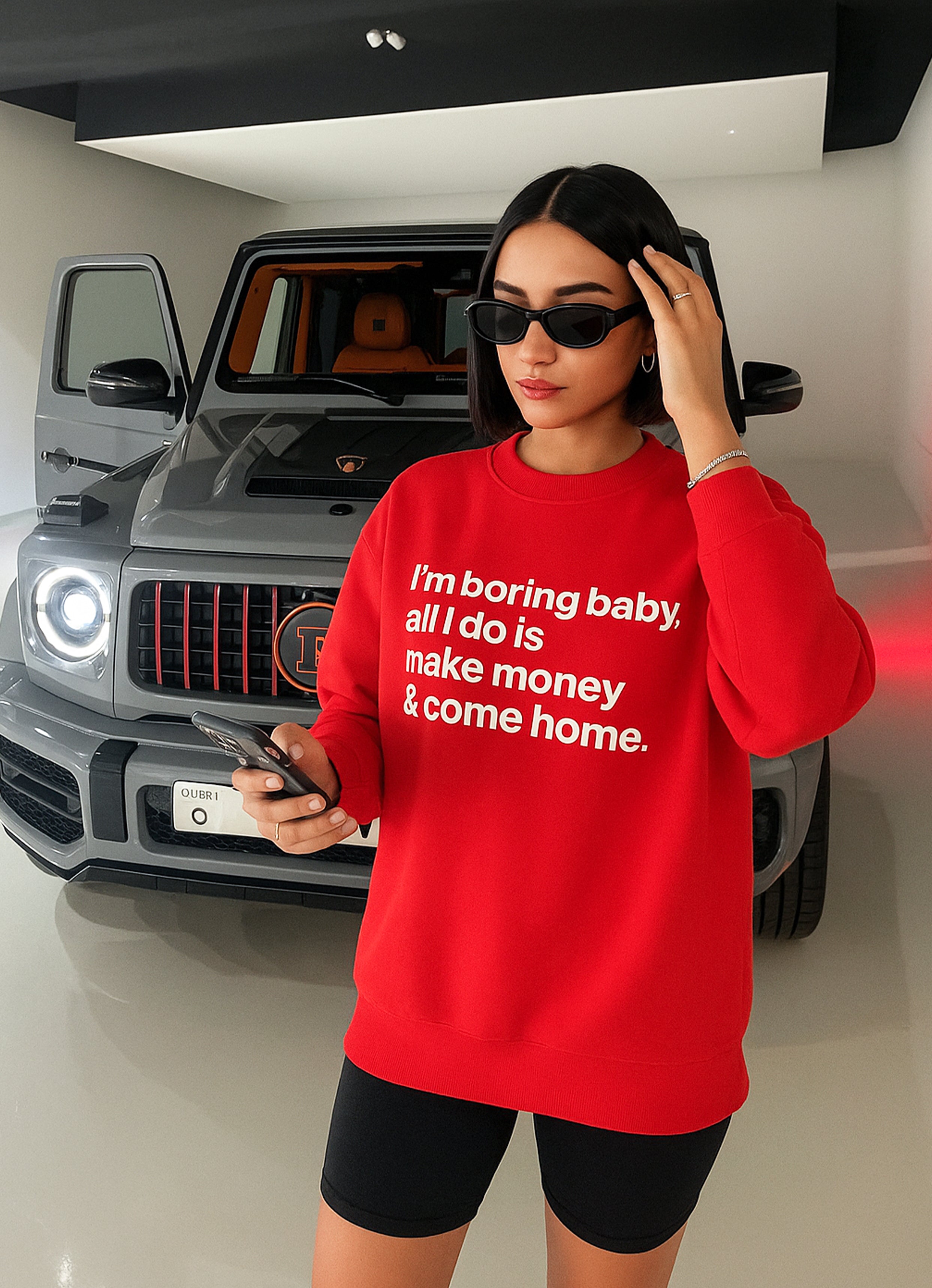 I'm Bored Baby Red Sweatshirt
