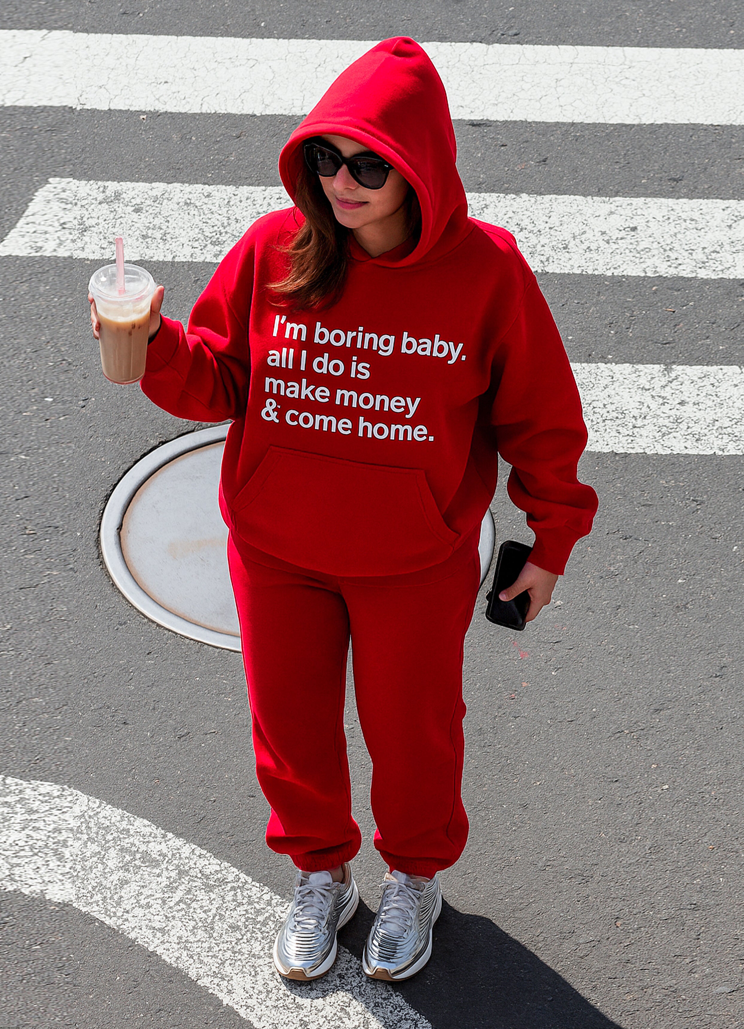 I'm Bored Baby Red Hoodie