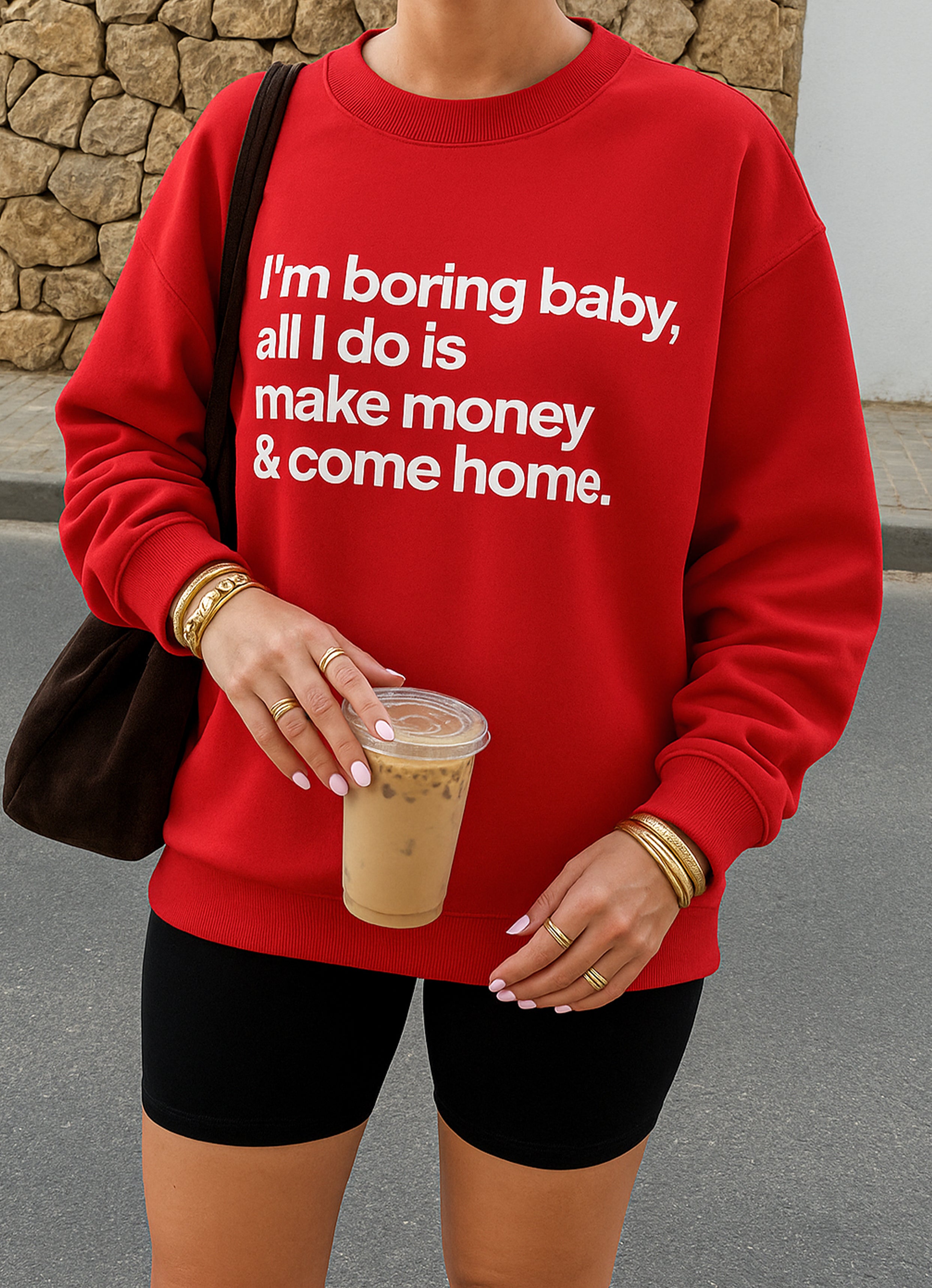 I'm Bored Baby Red Sweatshirt