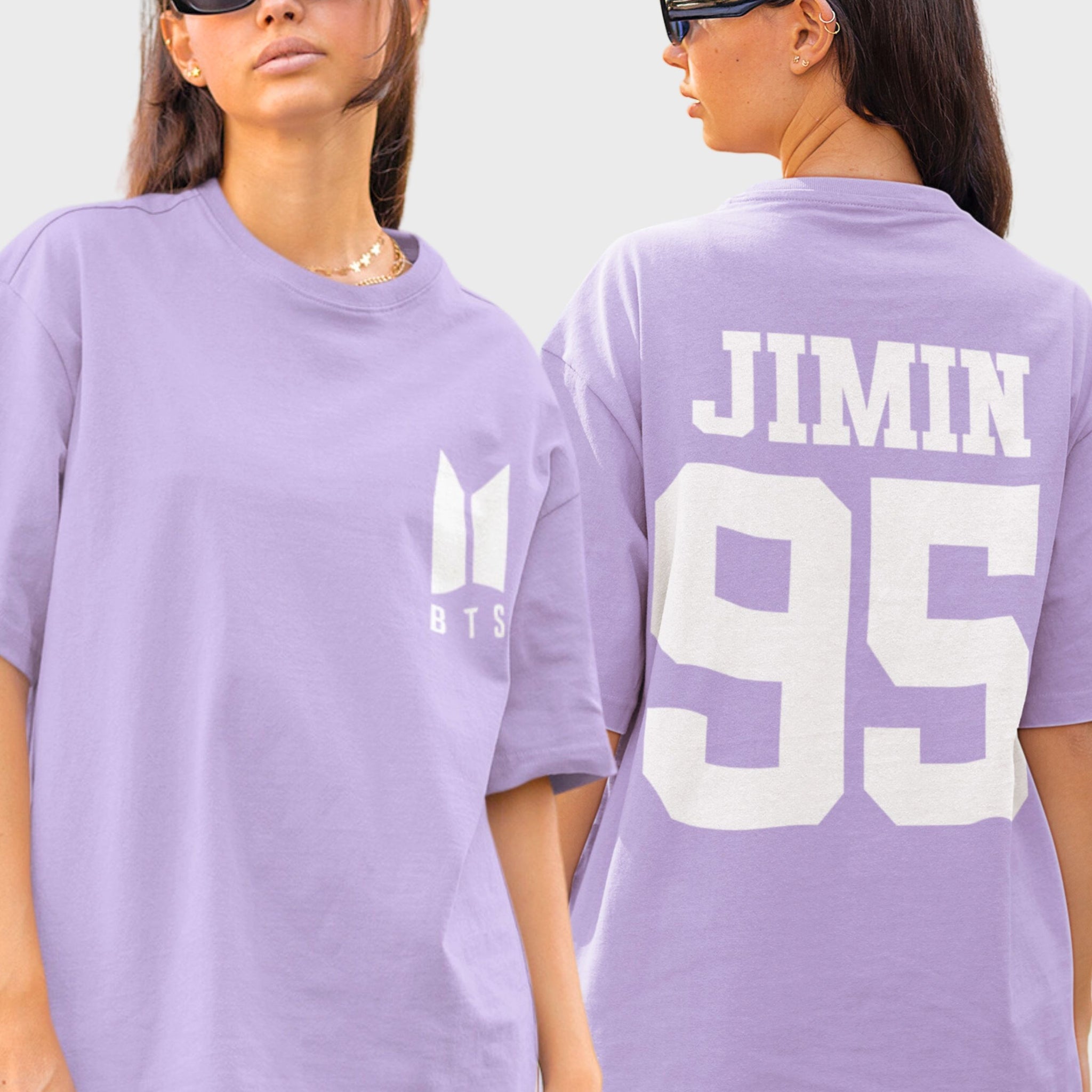 BTS Numbers F&B Oversized Unisex Purple T-shirt