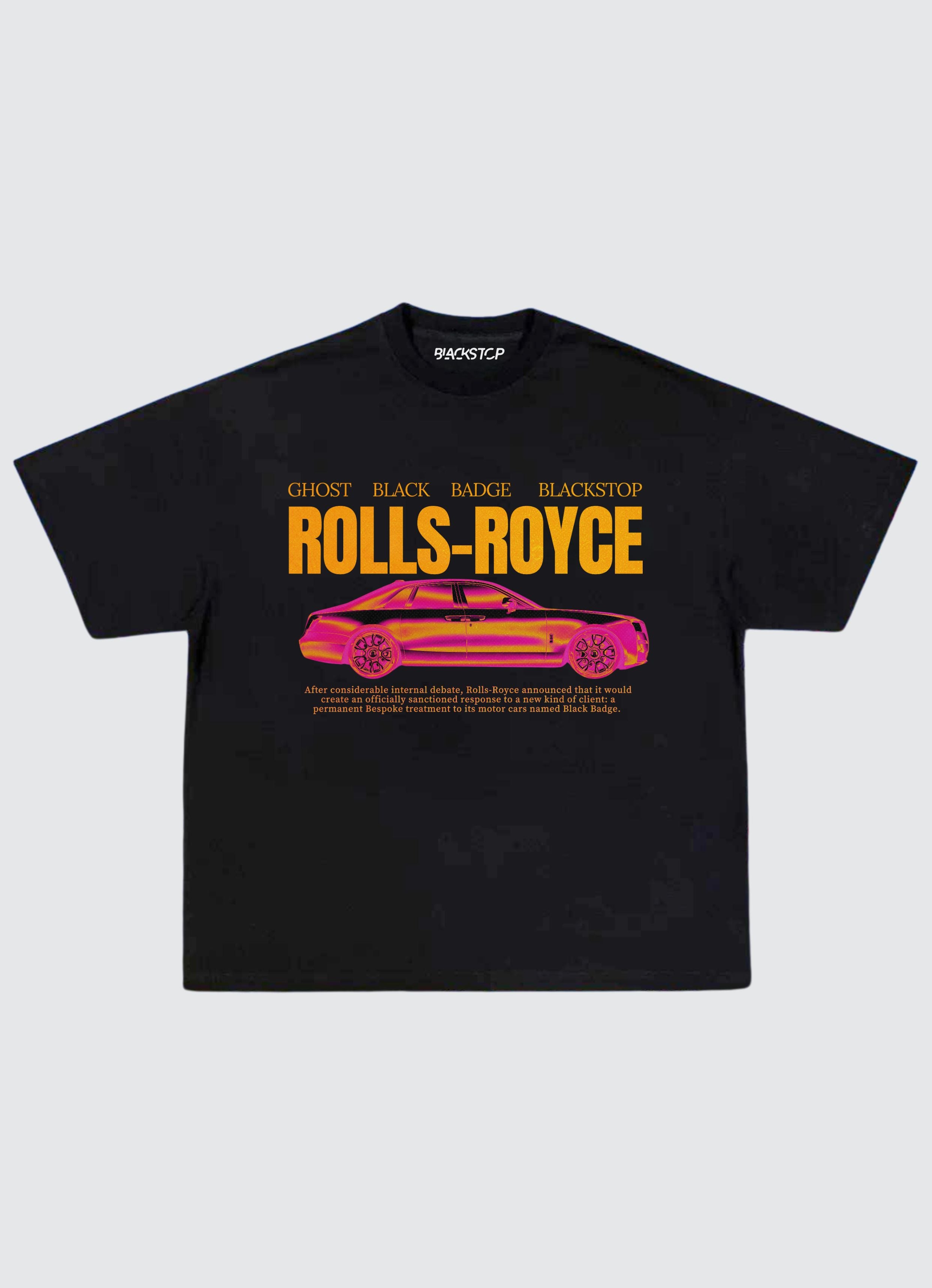 Rolls Royce Ver 2 Black Oversized T shirt S Black