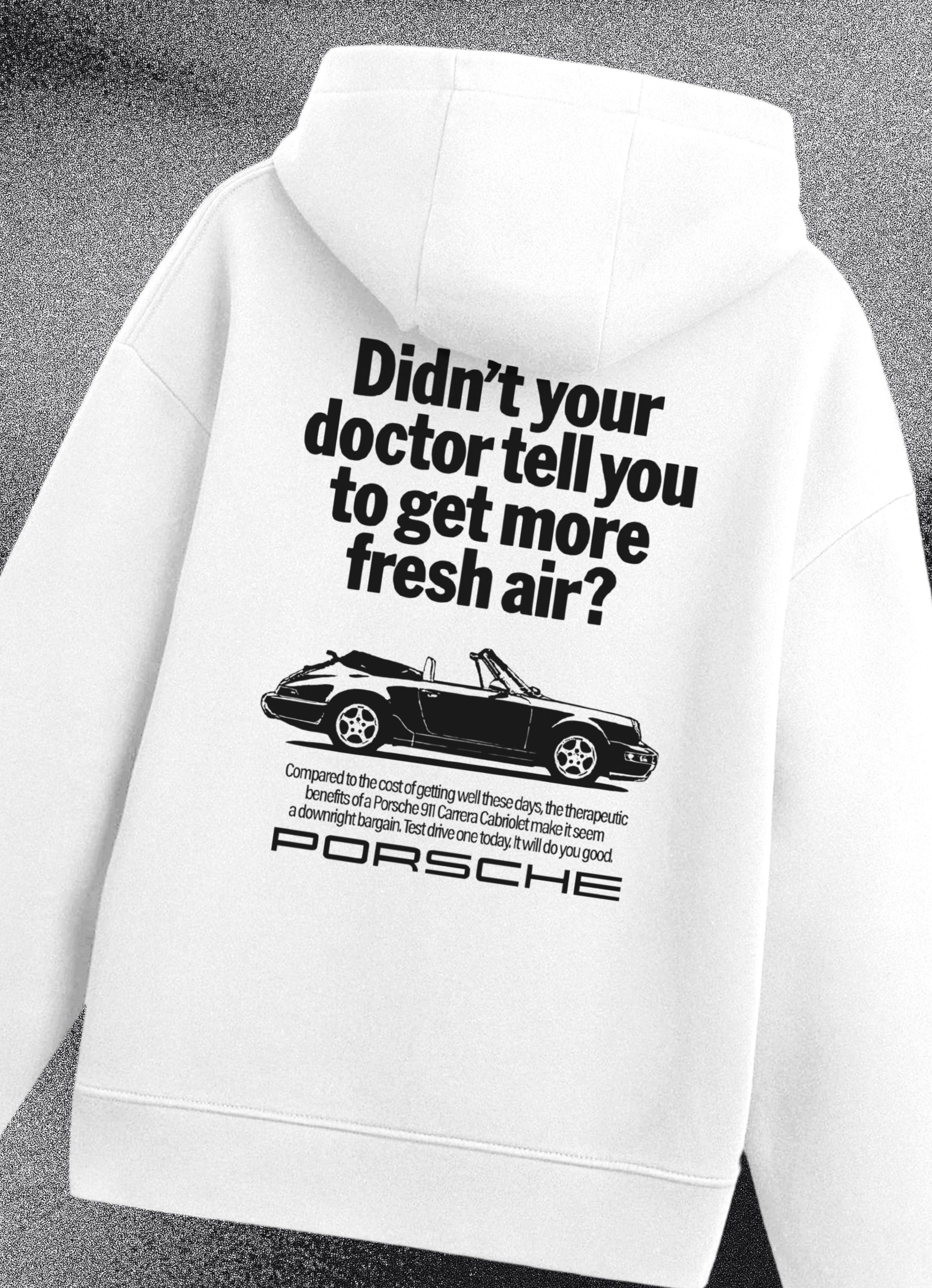 Doctor Porsche F&B White Hoodie