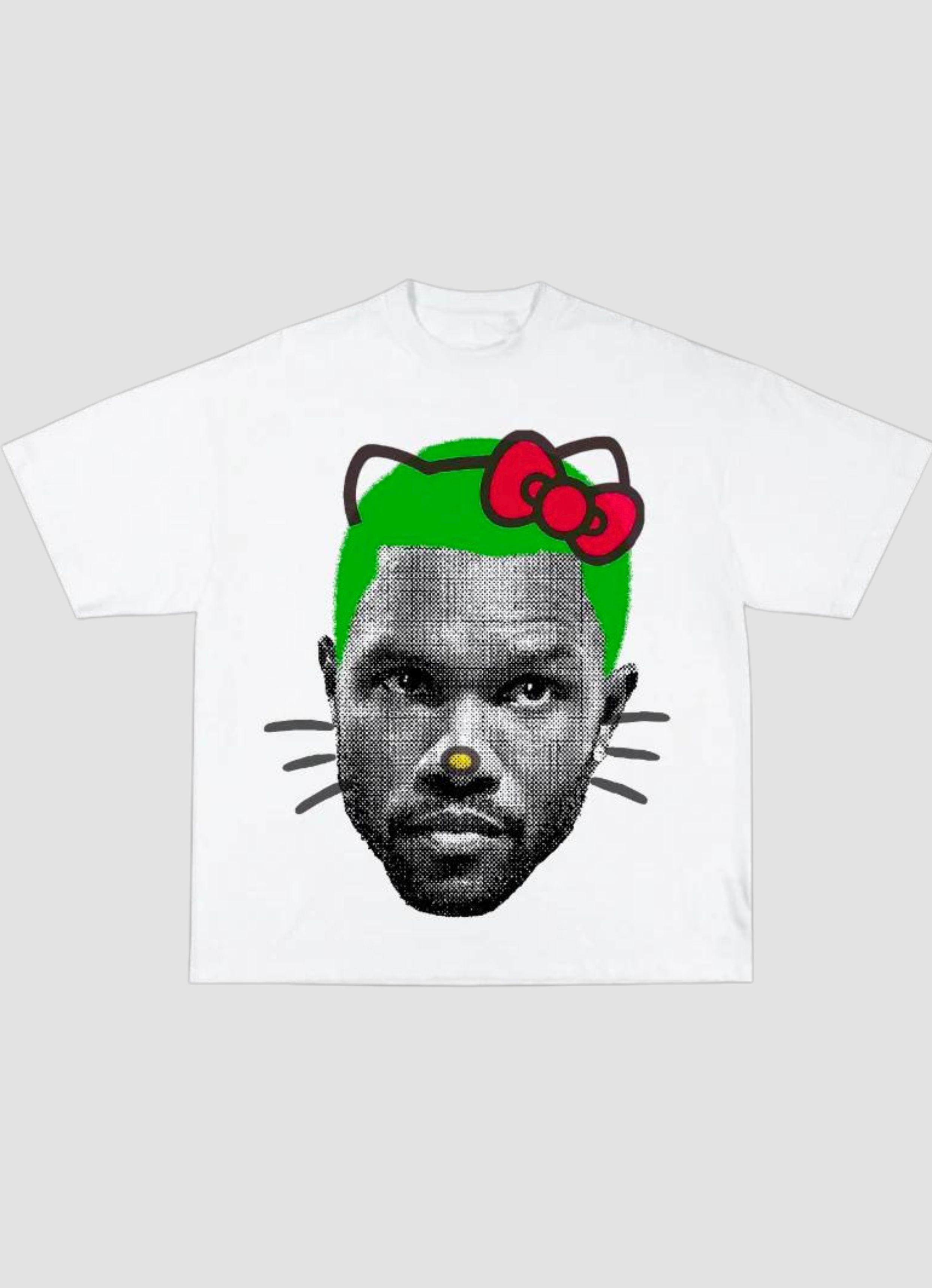 Frank ocean Green Kitty Oversized Tshirt