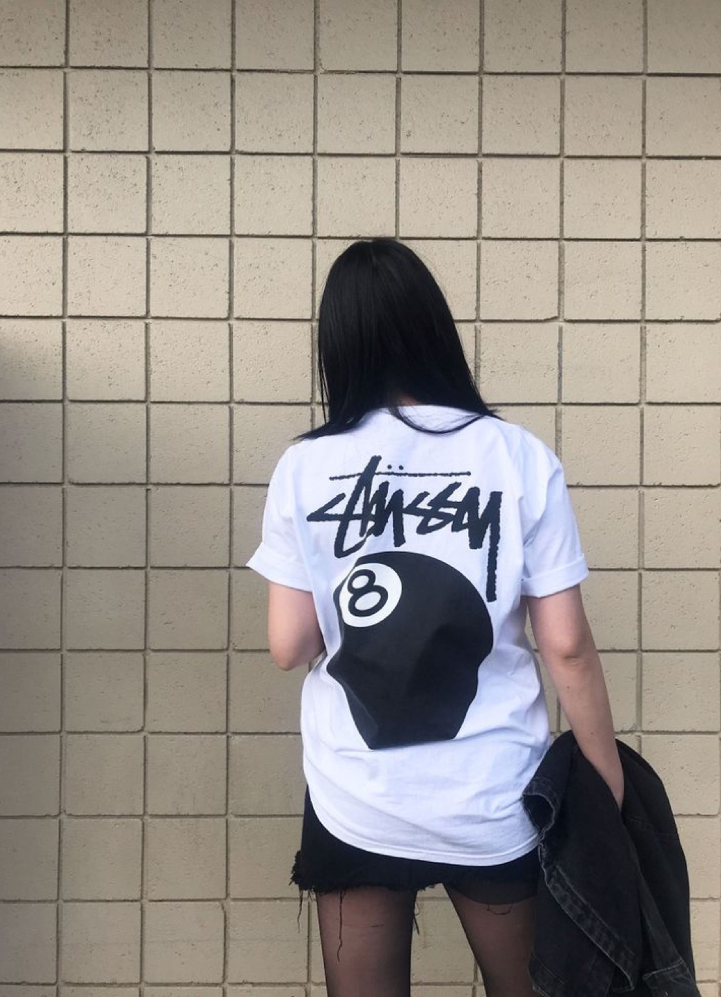 8 Ball White Oversized Tshirt