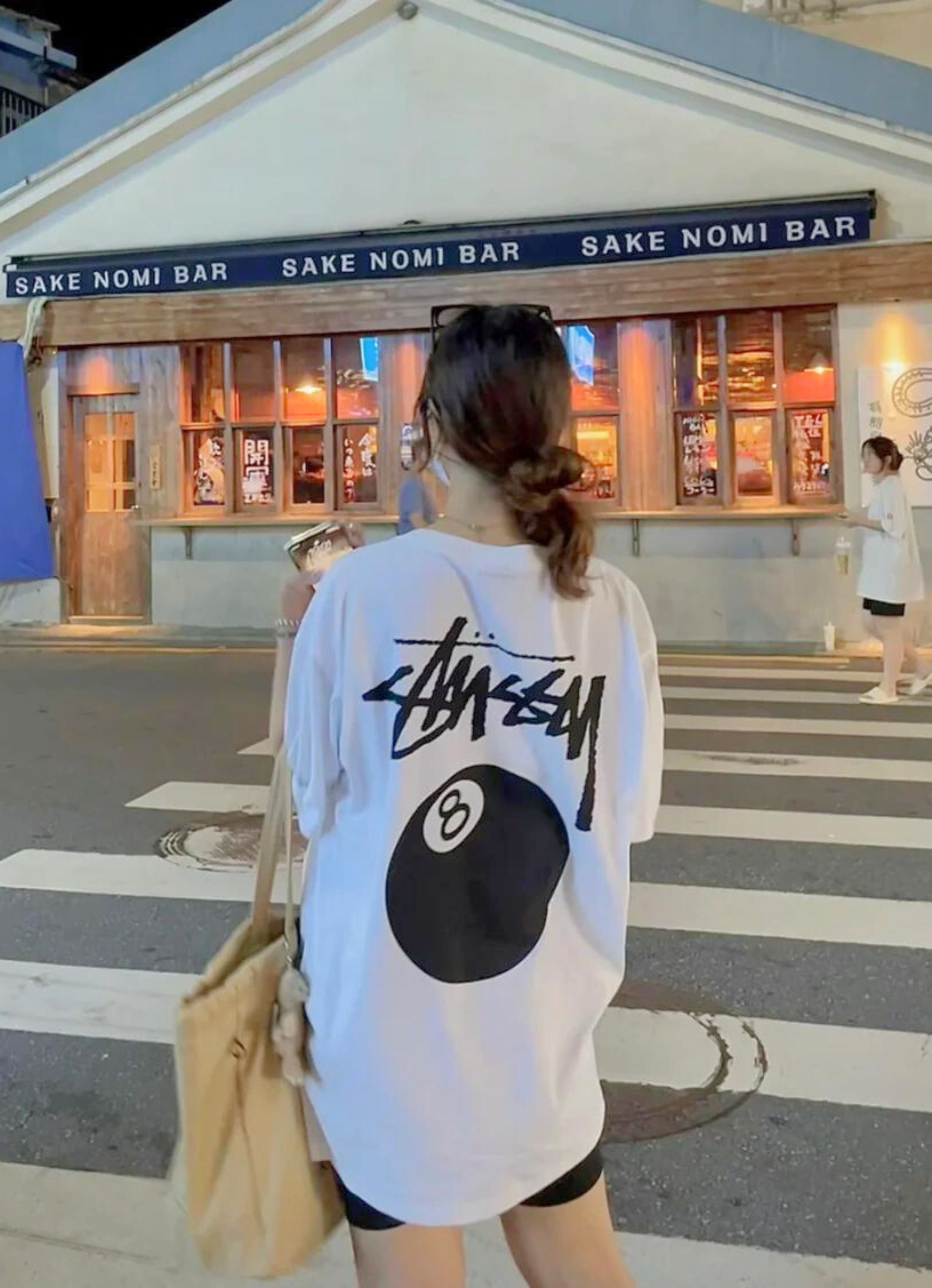 8 Ball White Oversized Tshirt