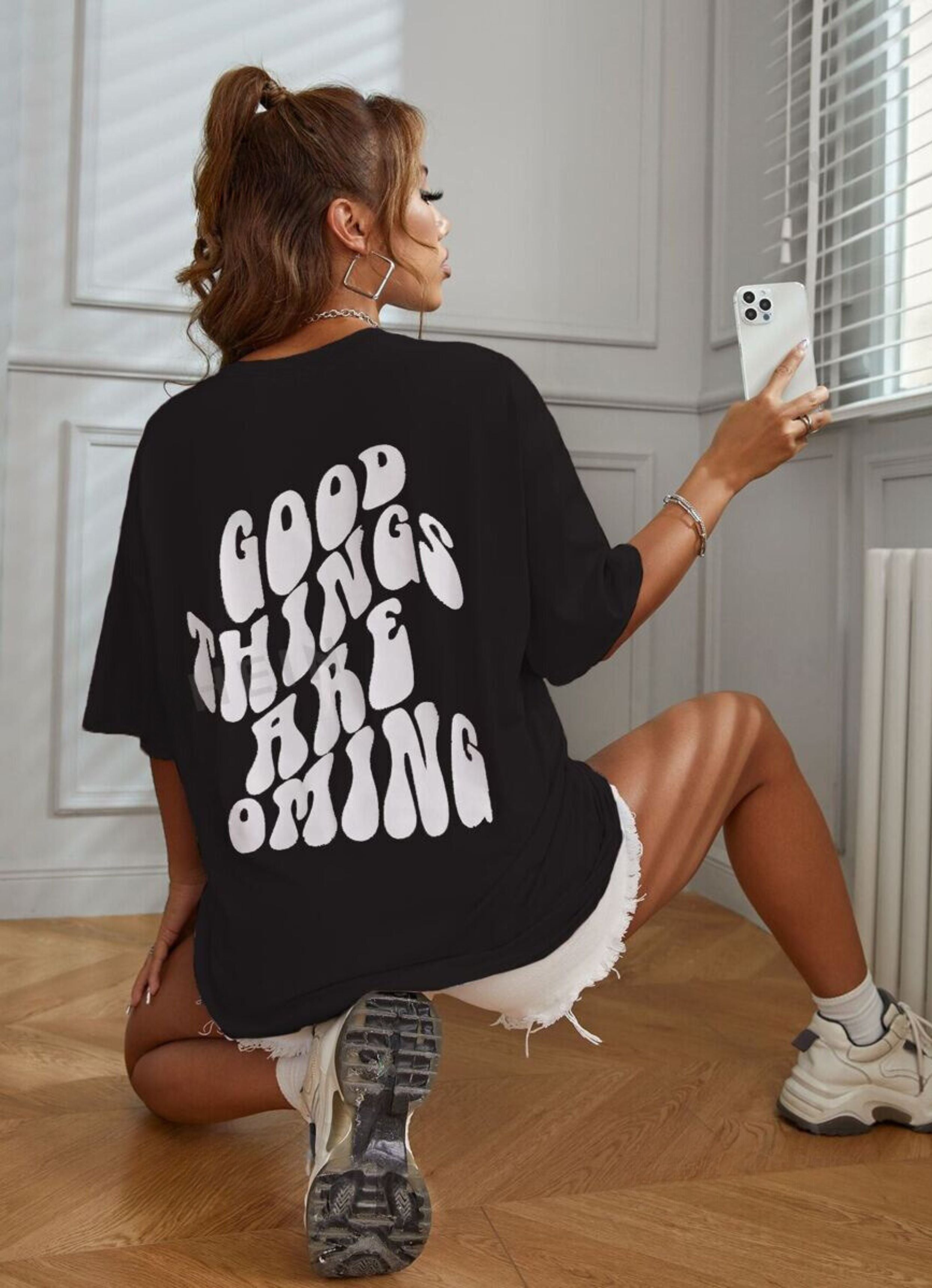 Good Things Are Coming Oversized Tshirt