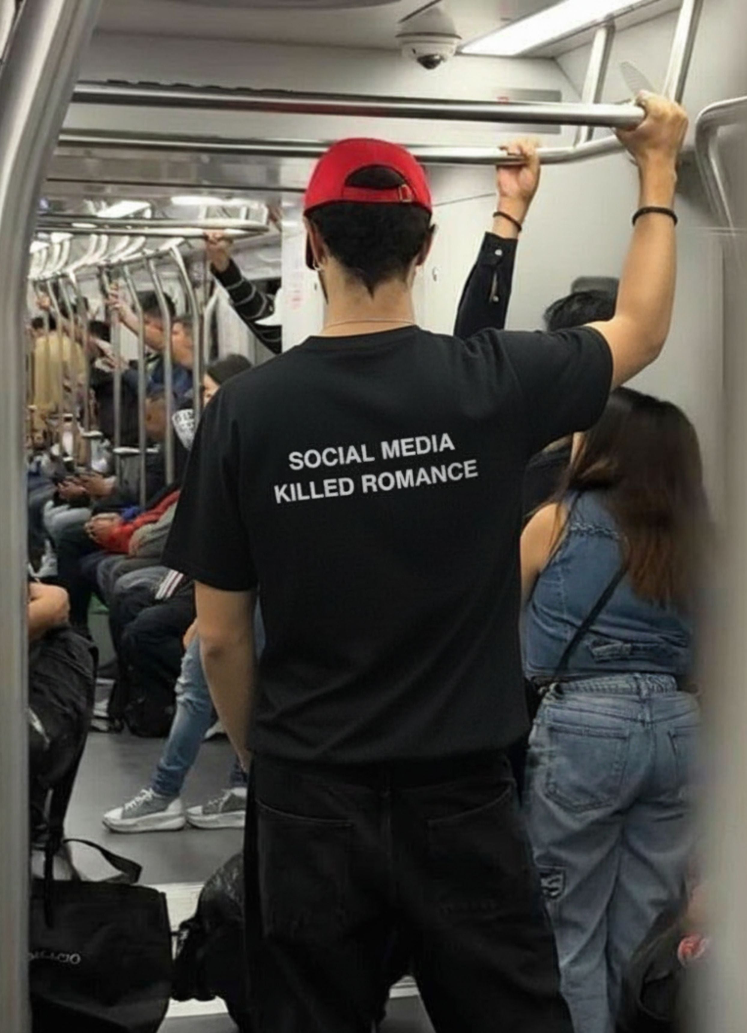 Social Media Killed Romance Tshirt | Black