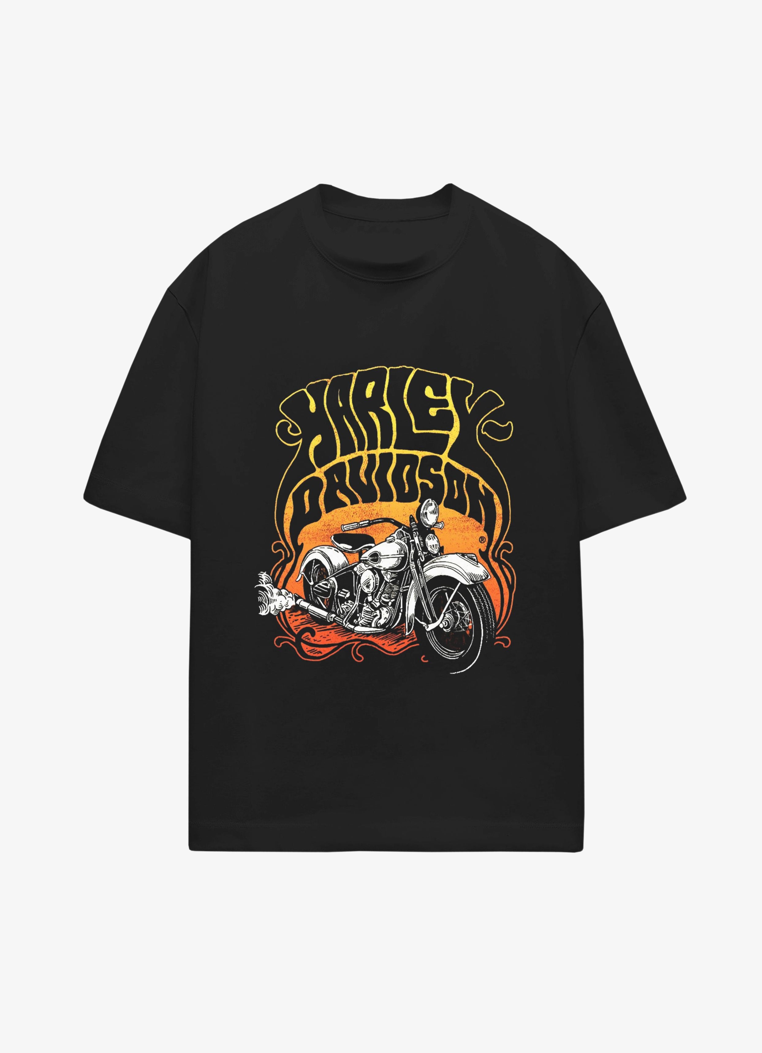 Harley Davidson Black Oversized Tshirt