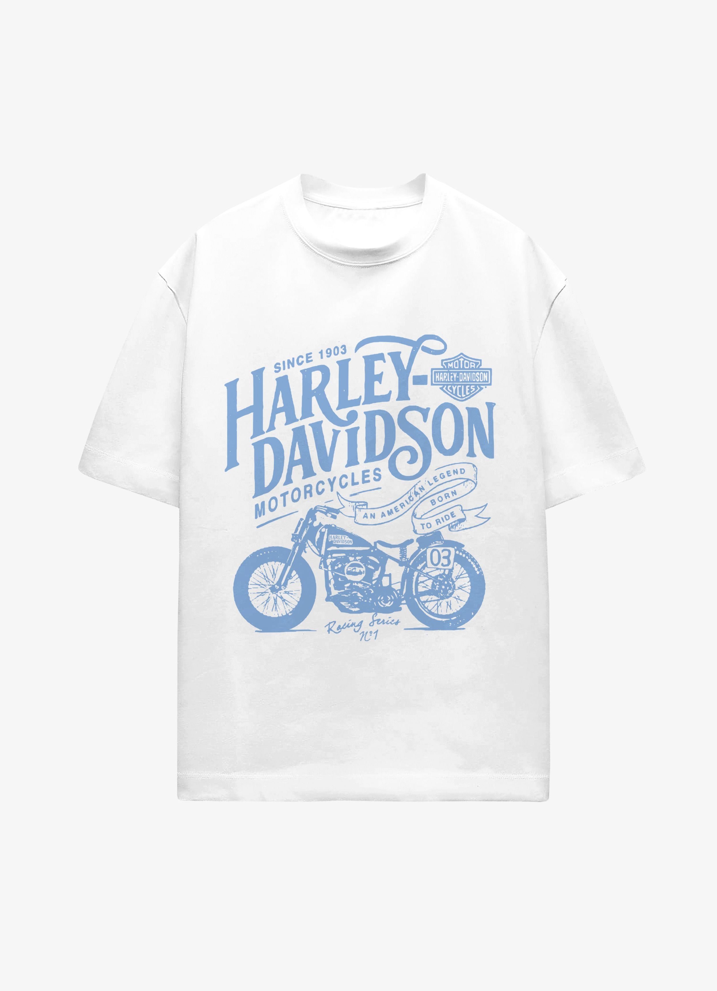 Harley 1903 White Oversized Tshirt