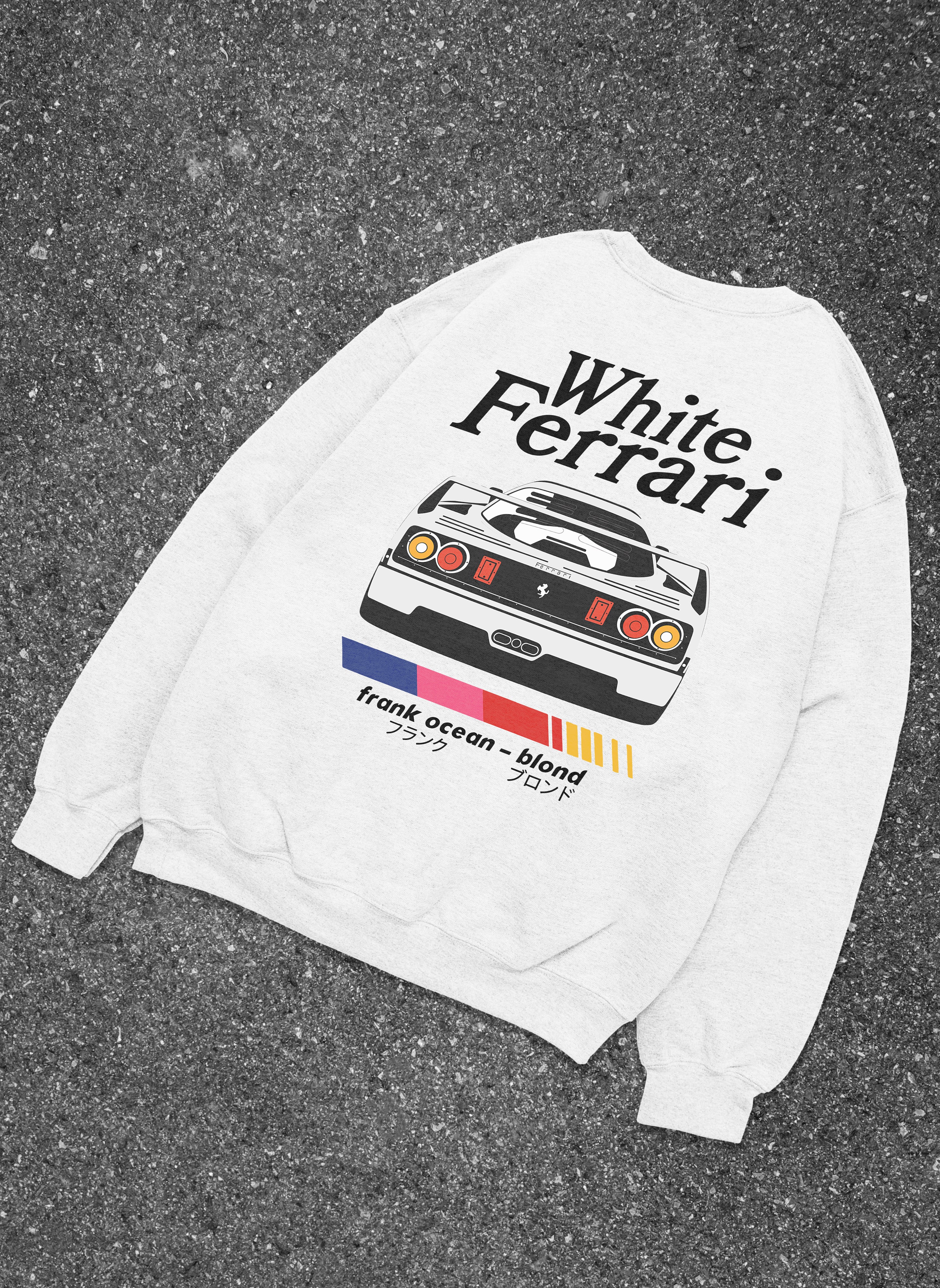 Blonde Ferrari F&B White Sweatshirt