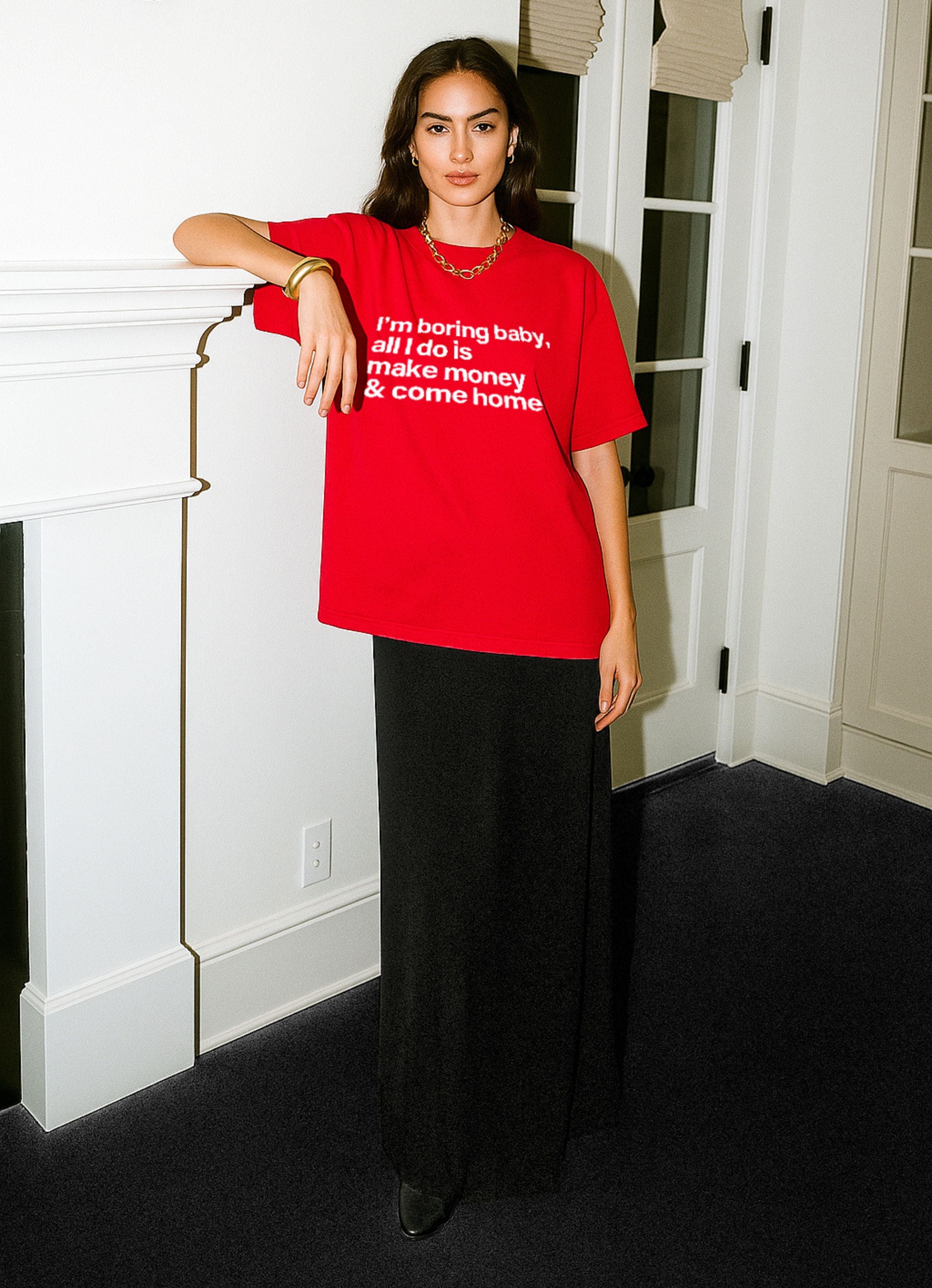 I'm Bored Baby Red Tshirt