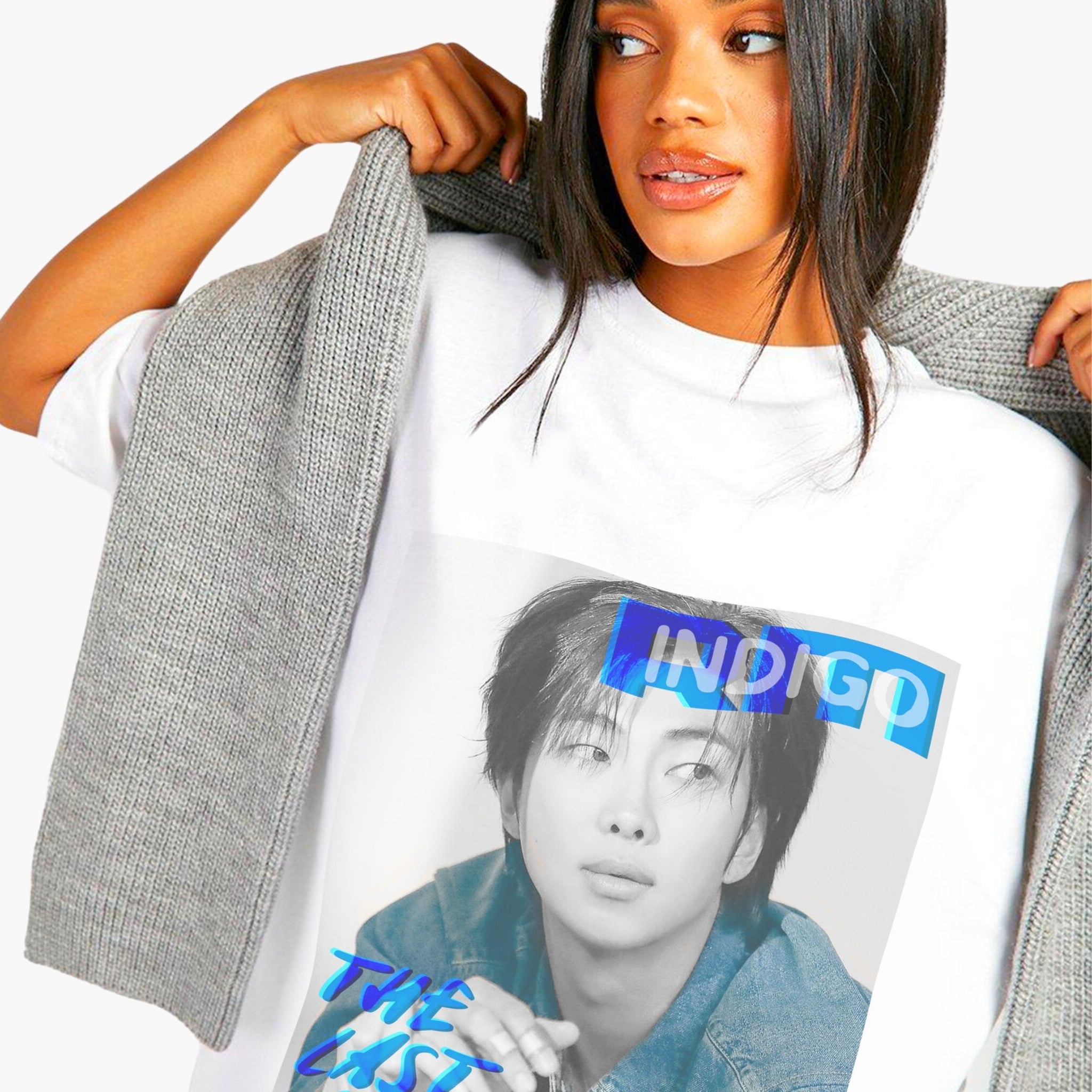 Rm Indigo 3 Oversized Unisex T-shirt