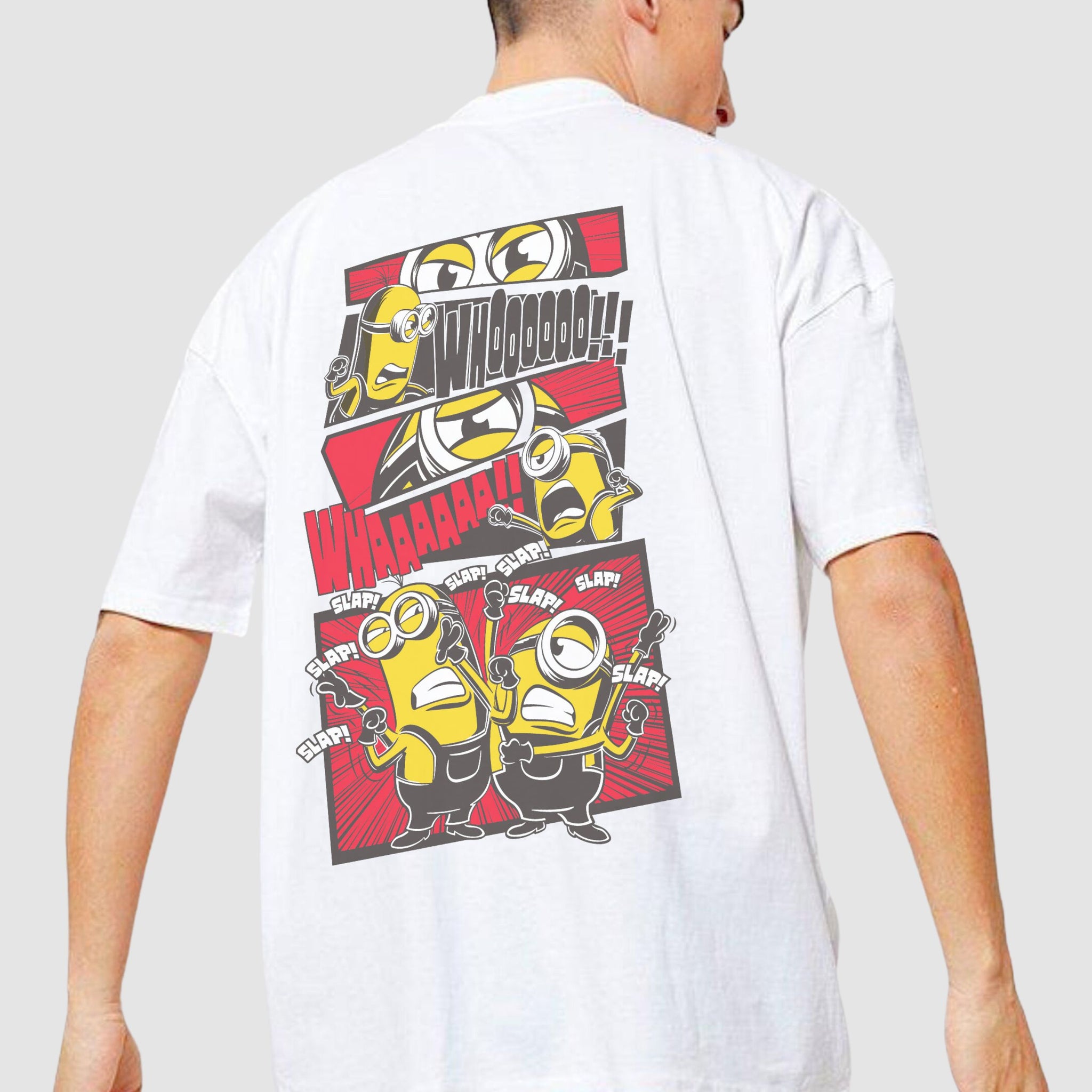 Minion Slap Oversized Unisex Back T-shirt