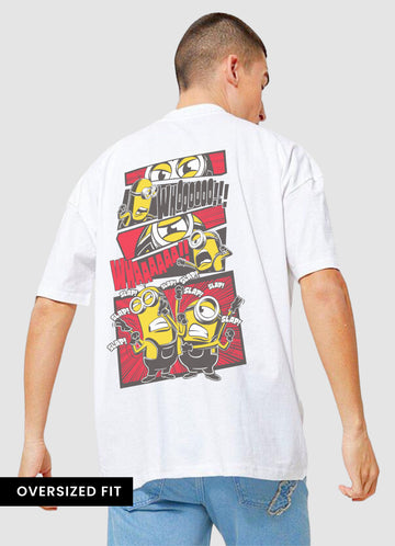 Minion Slap Oversized Unisex Back T-shirt
