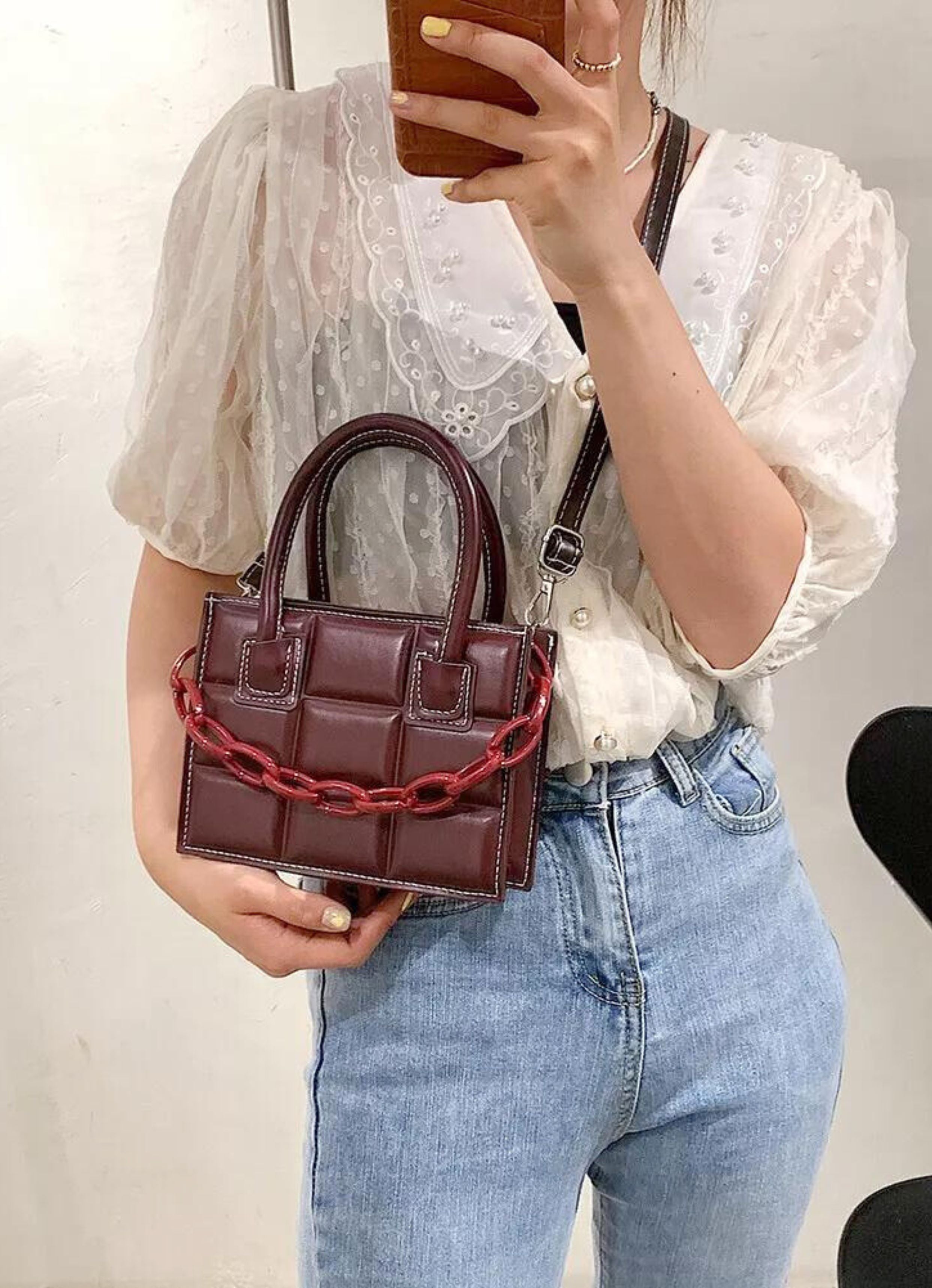 Versatile Maroon Bag