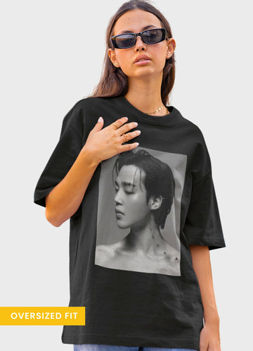 Jimin Face Album Oversized T-shirt | BFS
