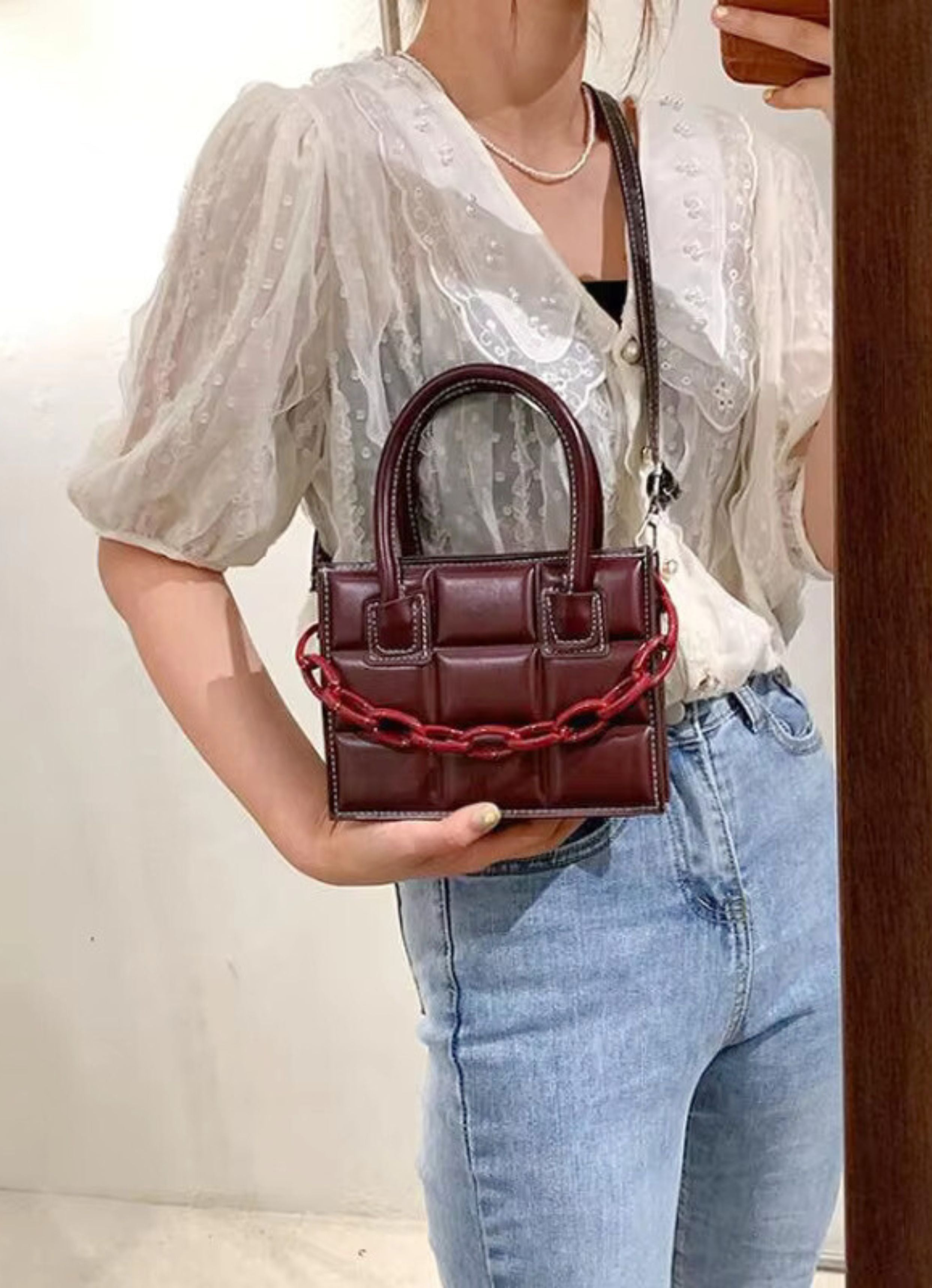 Versatile Maroon Bag