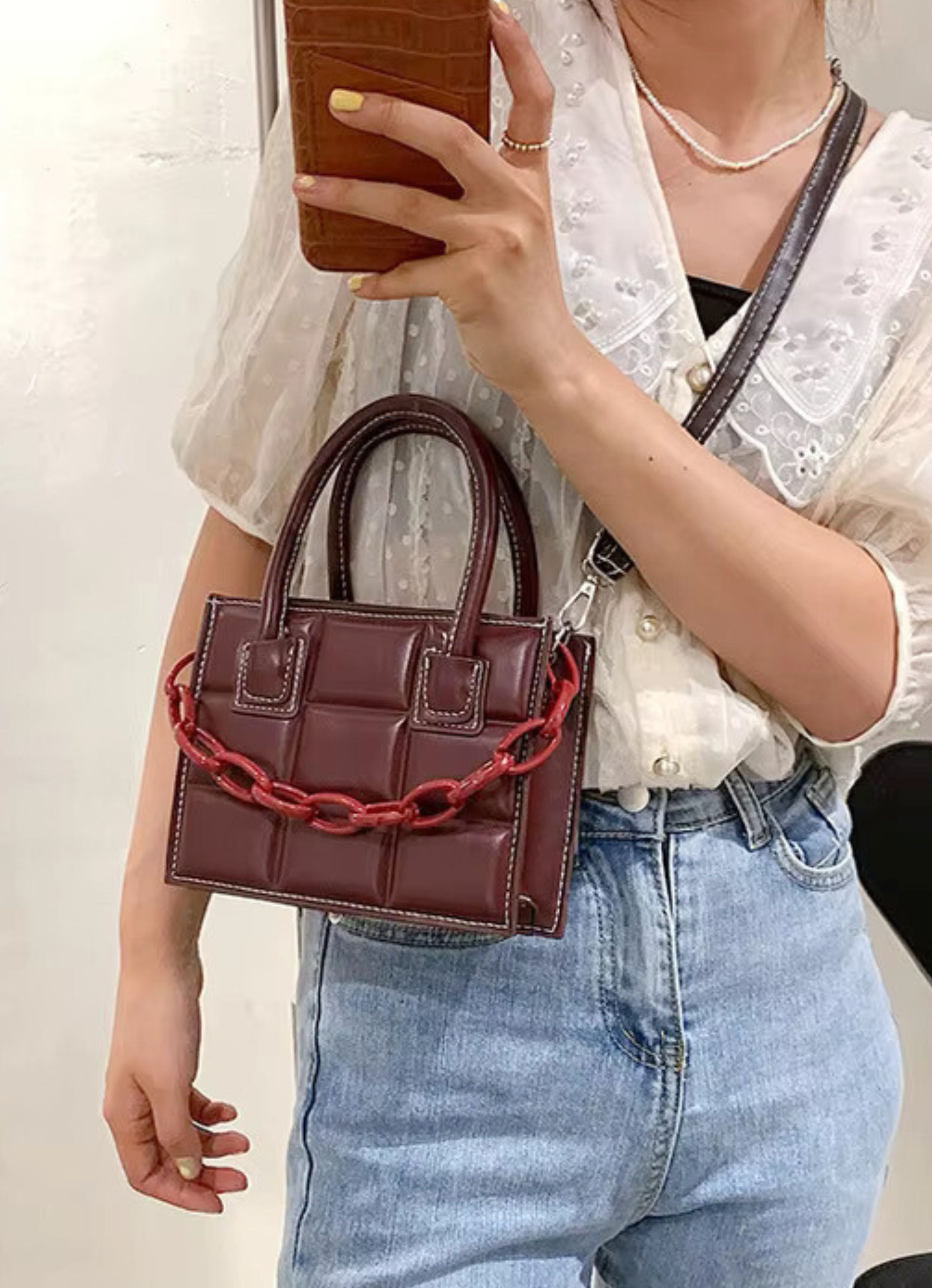 Versatile Maroon Bag