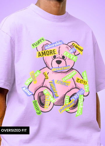 Bear Streetwear Oversized Unisex T-shirt #13